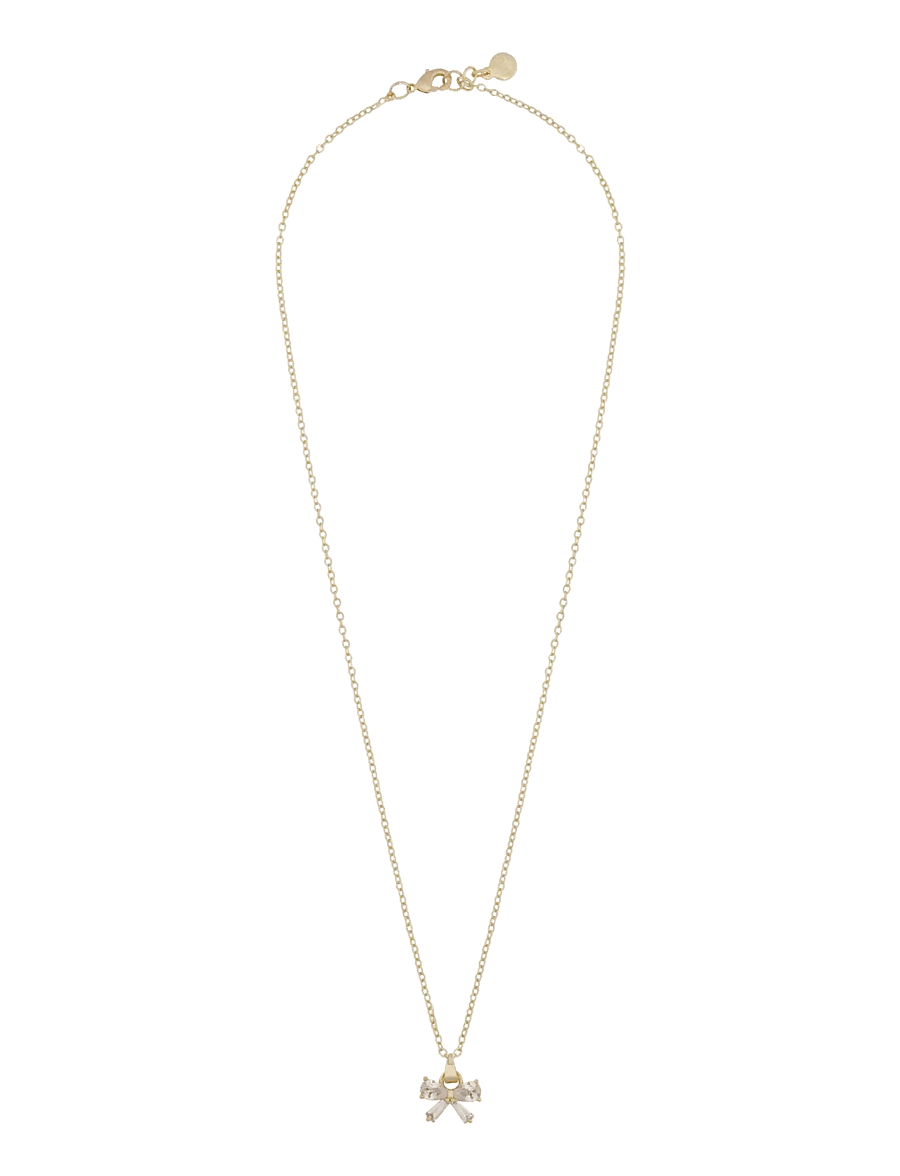SNÖ of Sweden - Eira bow pendant neck 45 g/clear - 45 cm - kaelaketid - g/clear - 1