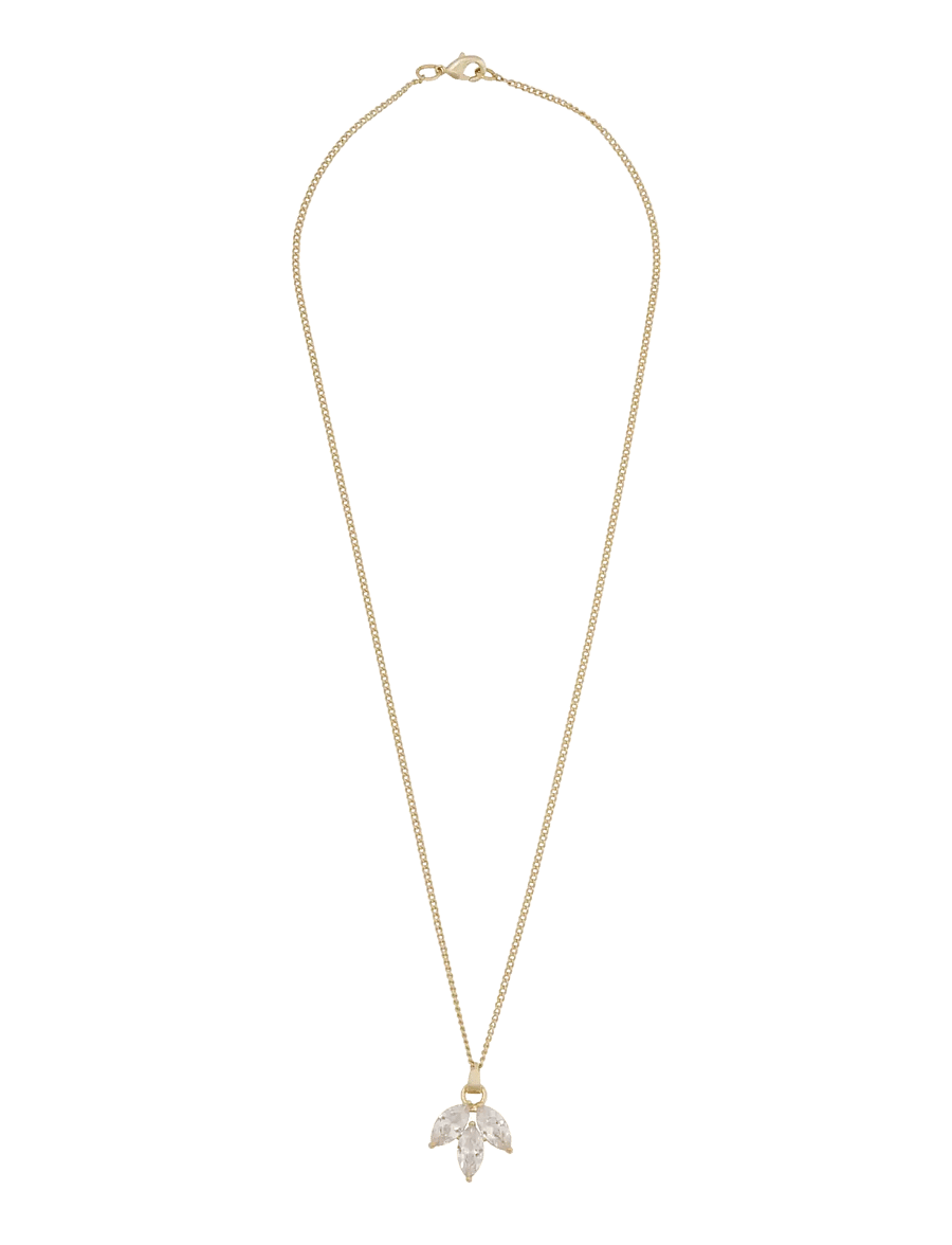 SNÖ of Sweden - Eira tripple navette pendant neck 50 g/clear - 50 cm - kaelaketid - g/clear - 2