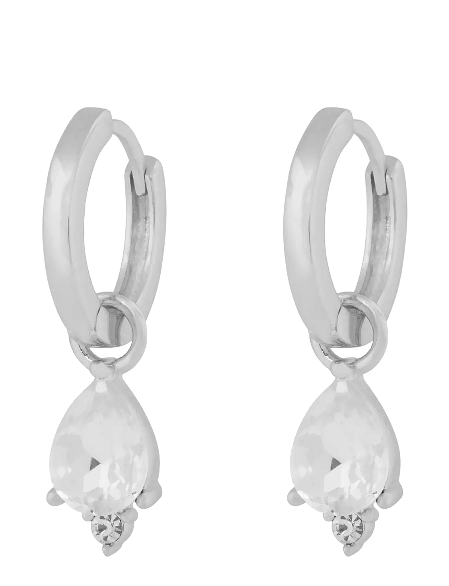 SNÖ of Sweden - Eira navette ring ear s/clear - Onesize - cerceaux - s/clear - 1