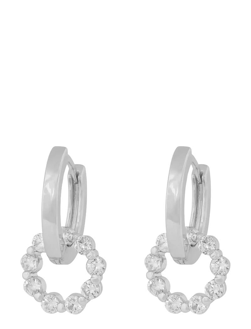 SNÖ of Sweden - Eira crystal circle ring ear s/clear - Onesize - hoops kõrvarõngad - s/clear - 1