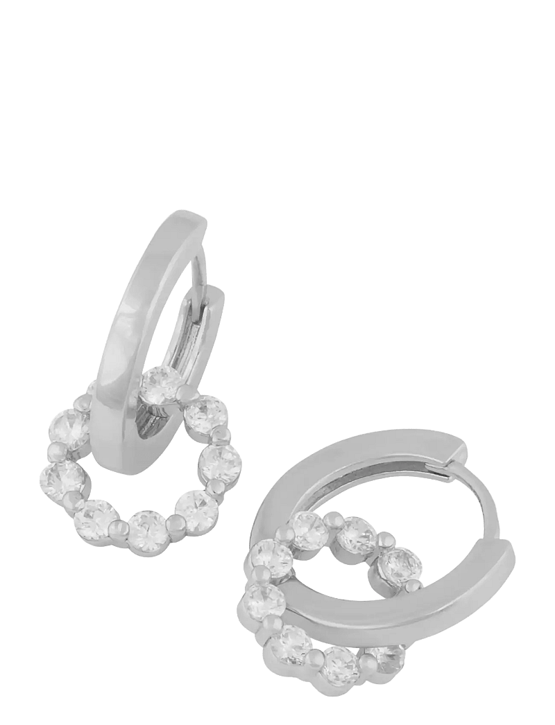 SNÖ of Sweden - Eira crystal circle ring ear s/clear - Onesize - hoops kõrvarõngad - s/clear - 2