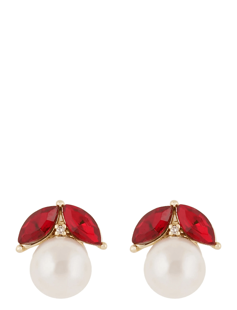 SNÖ of Sweden - Eira pearl ear g/red - Onesize - pärlörhängen - g/red - 1