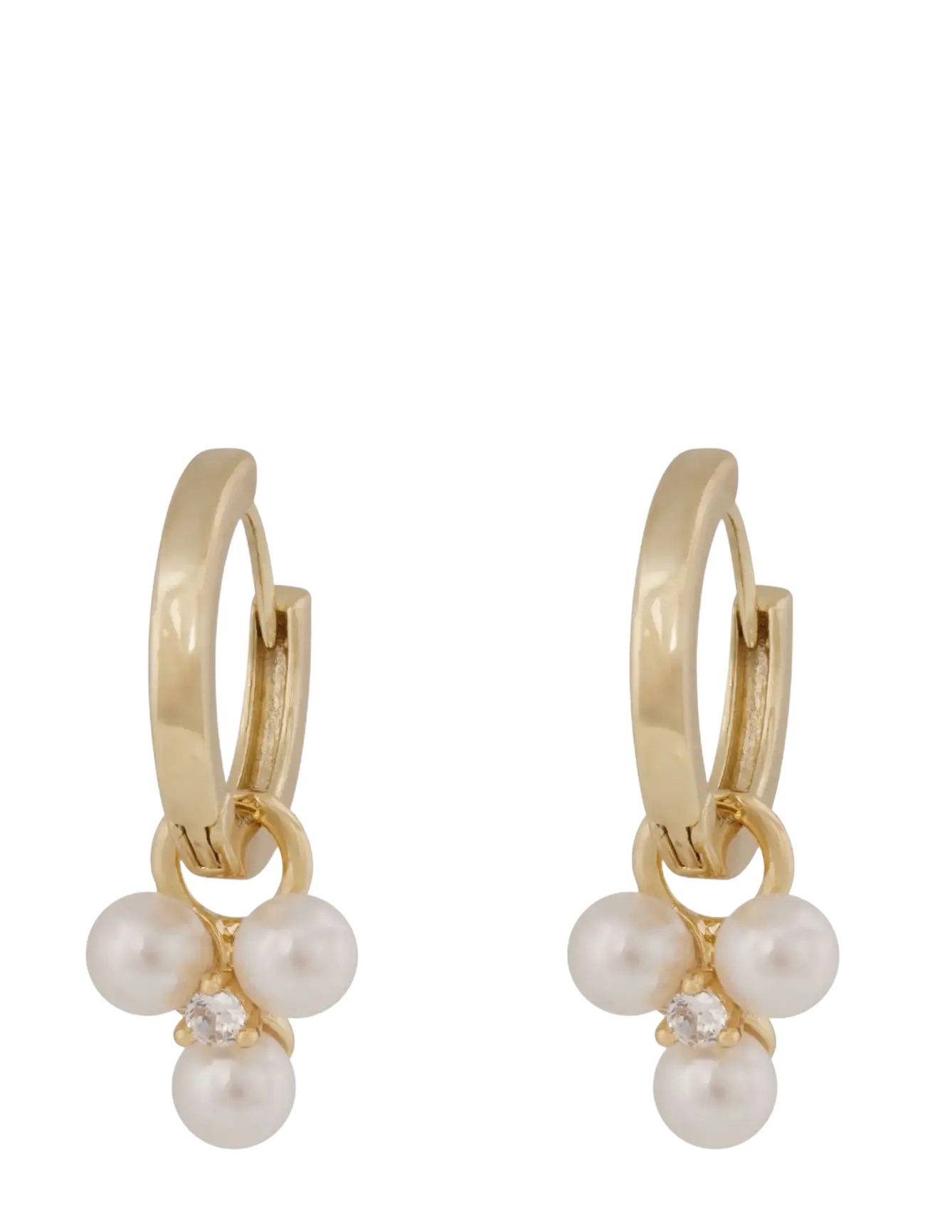 Eira tripple pearl ring ear g/white - Onesize - G/WHITE