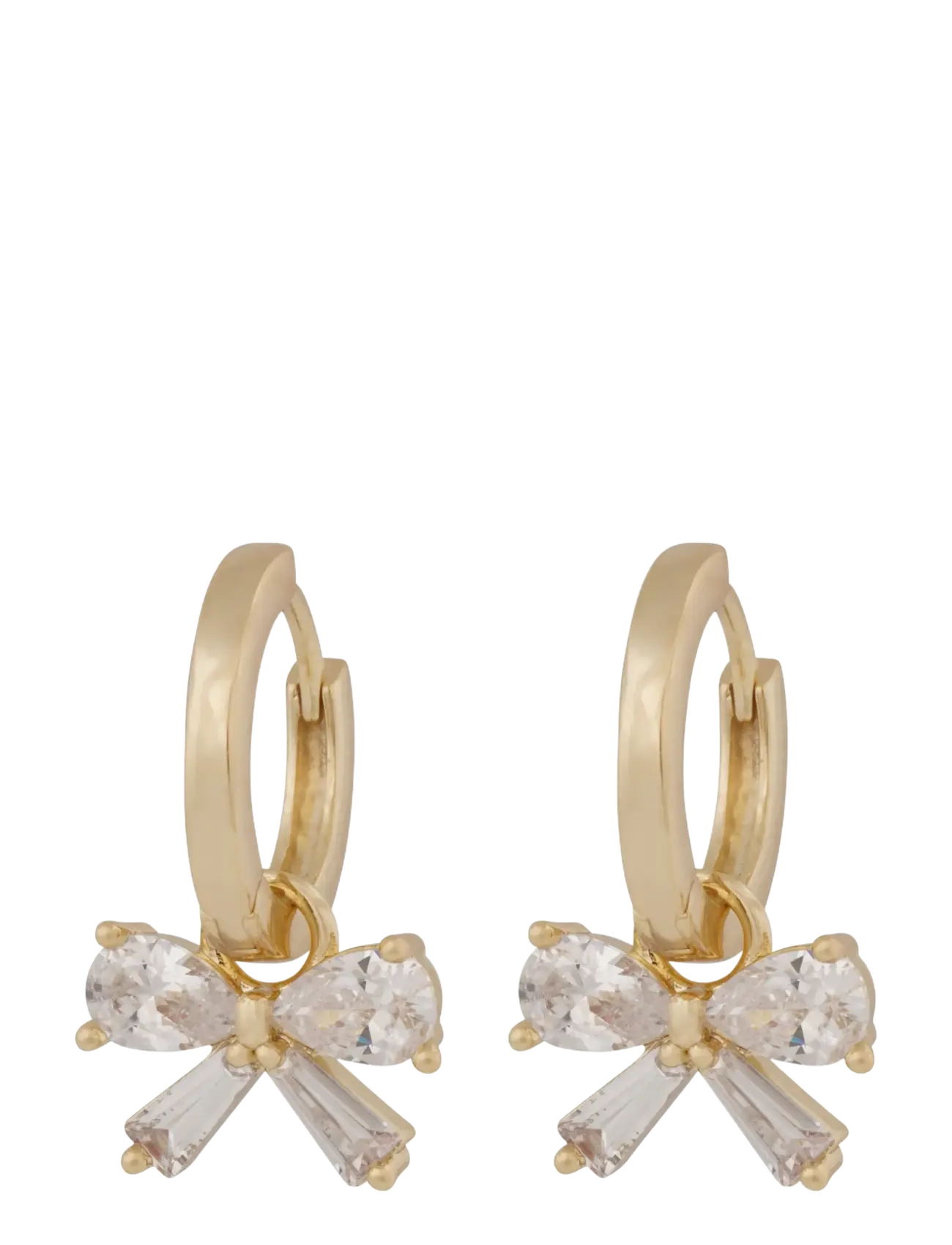 SNÖ of Sweden Eira bow ring ear g/clear - Onesize - Smykker - G/CLEAR / gold