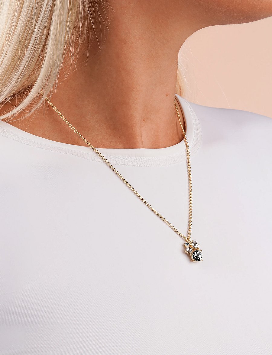 SNÖ of Sweden - Noctelle pendant neck 45 g/mix black - 45 cm - colliers chaîne - g/mix black - 0