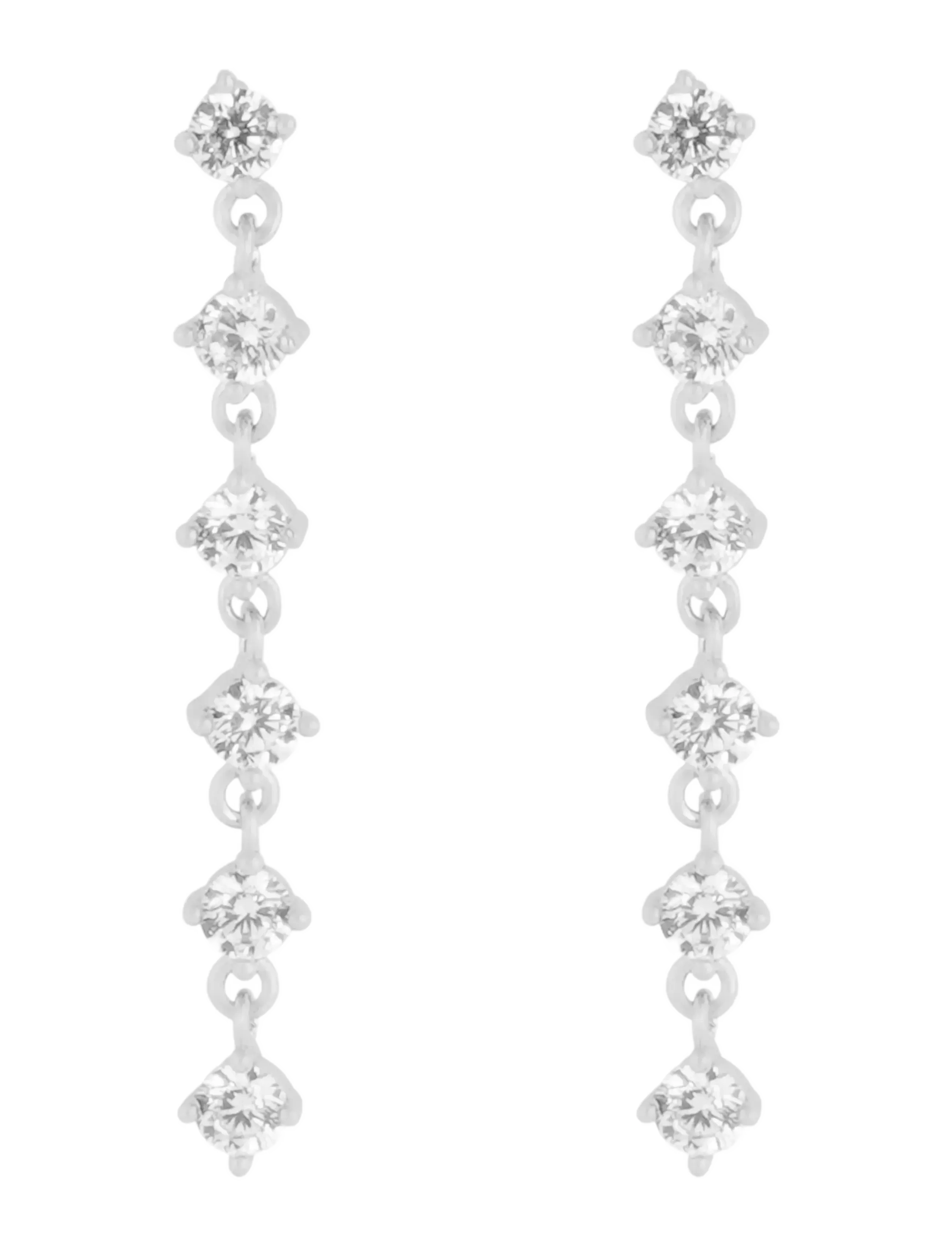 SNÖ of Sweden Noctelle long crystal ear s/clear - Onesize - Weihnachtsgeschenke - S/CLEAR / silver