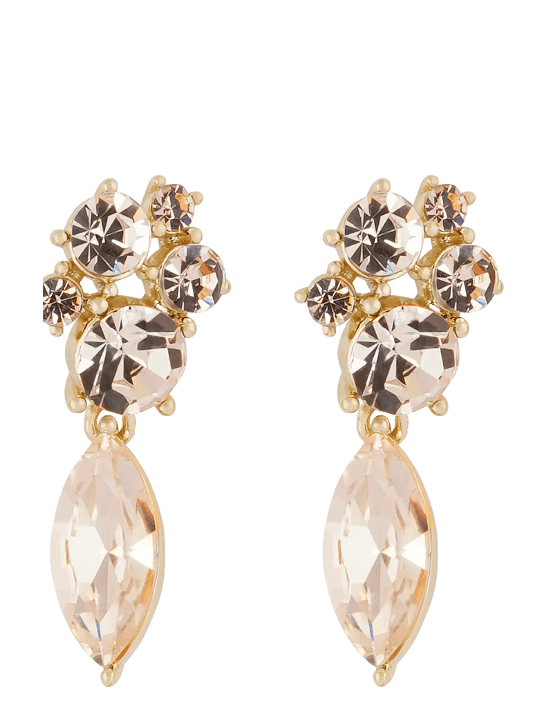 SNÖ of Sweden - Noctelle pendant ear g/mix champagne - Onesize - Øreringe med vedhæng - g/mix champagne - 1