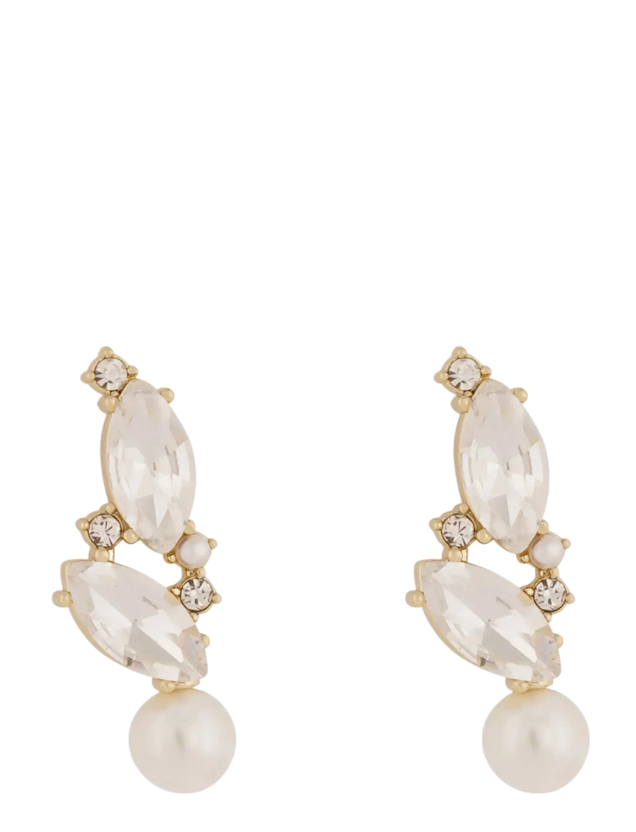 Noctelle navette pearl pendant ear g/white - Onesize - G/WHITE