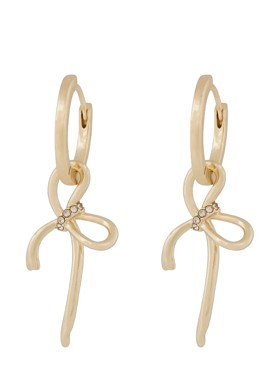 SNÖ of Sweden - Ribbon small pendant ear g/clear - Onesize - boucles d'oreilles pendantes - g/clear - 1