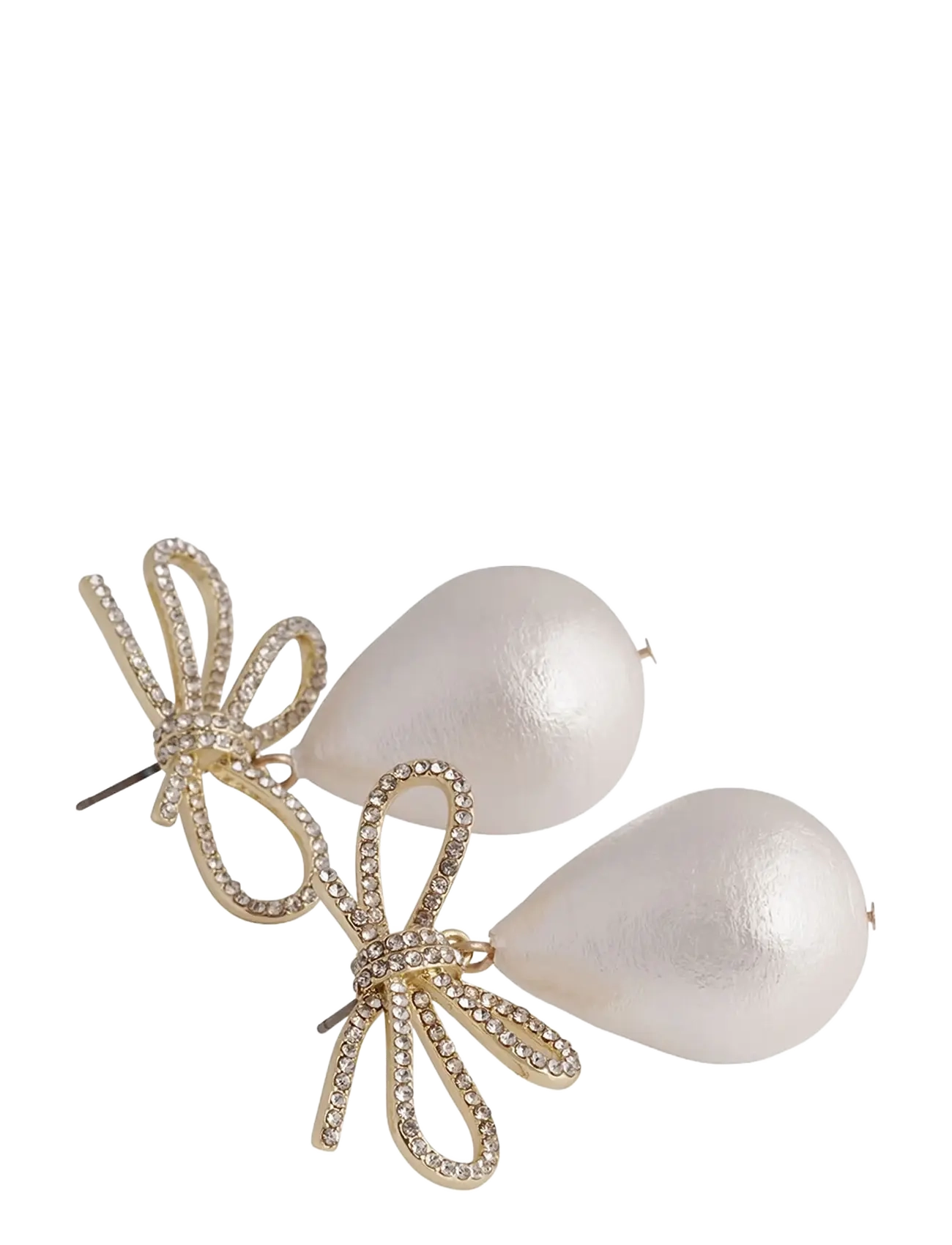 SNÖ of Sweden - Ribbon crystal pearl ear g/clear - Onesize - g/clear - 2