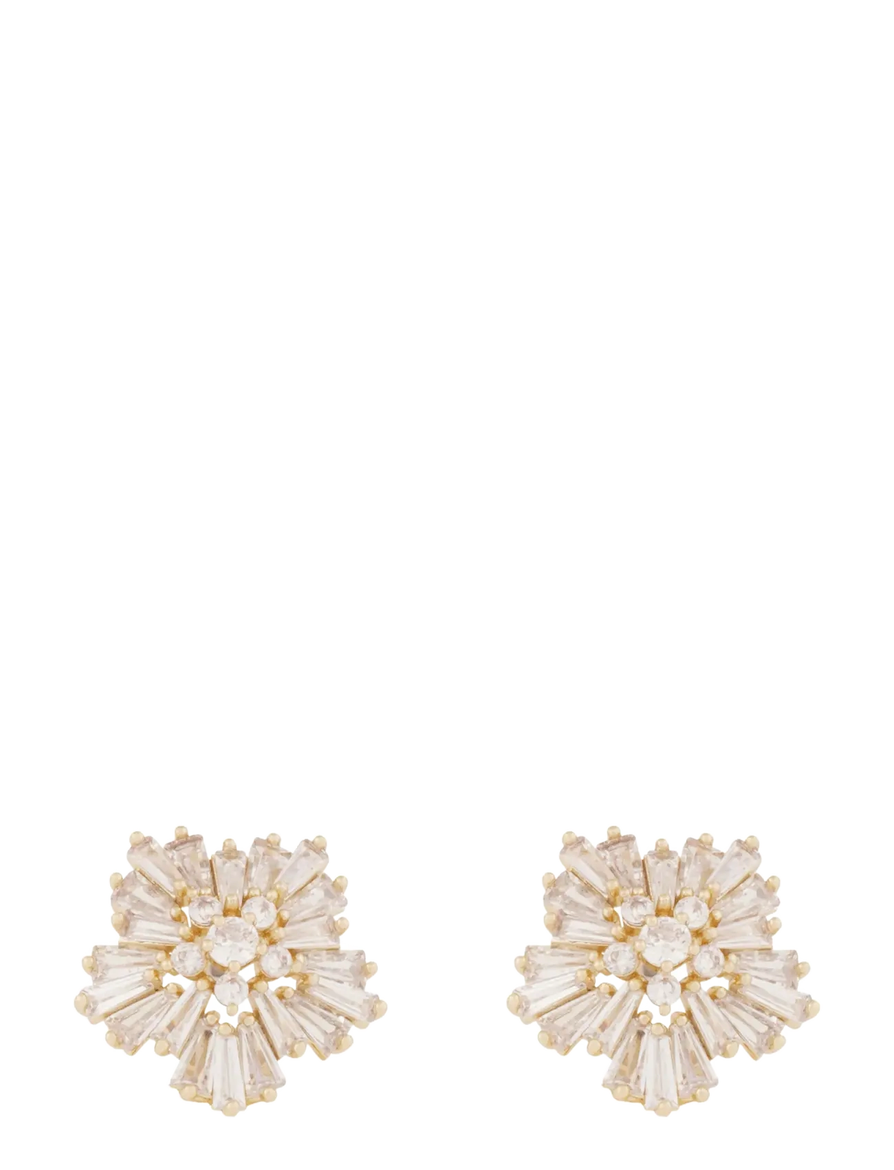 SNÖ of Sweden SNÖ ICON small ear g/clear - Onesize - Ohrstecker - G/CLEAR / cream