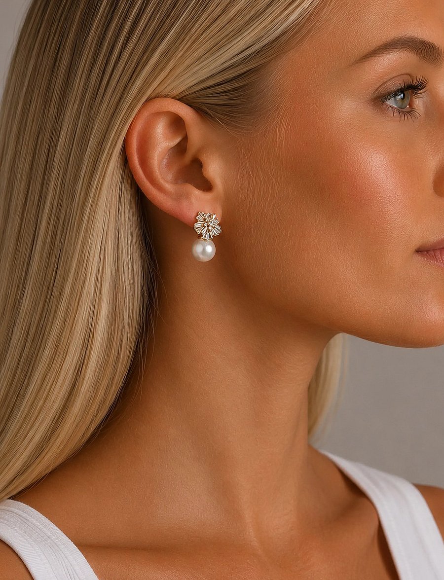 SNÖ of Sweden - SNÖ ICON small ear g/clear - Onesize - ohrhänger - g/clear - 0