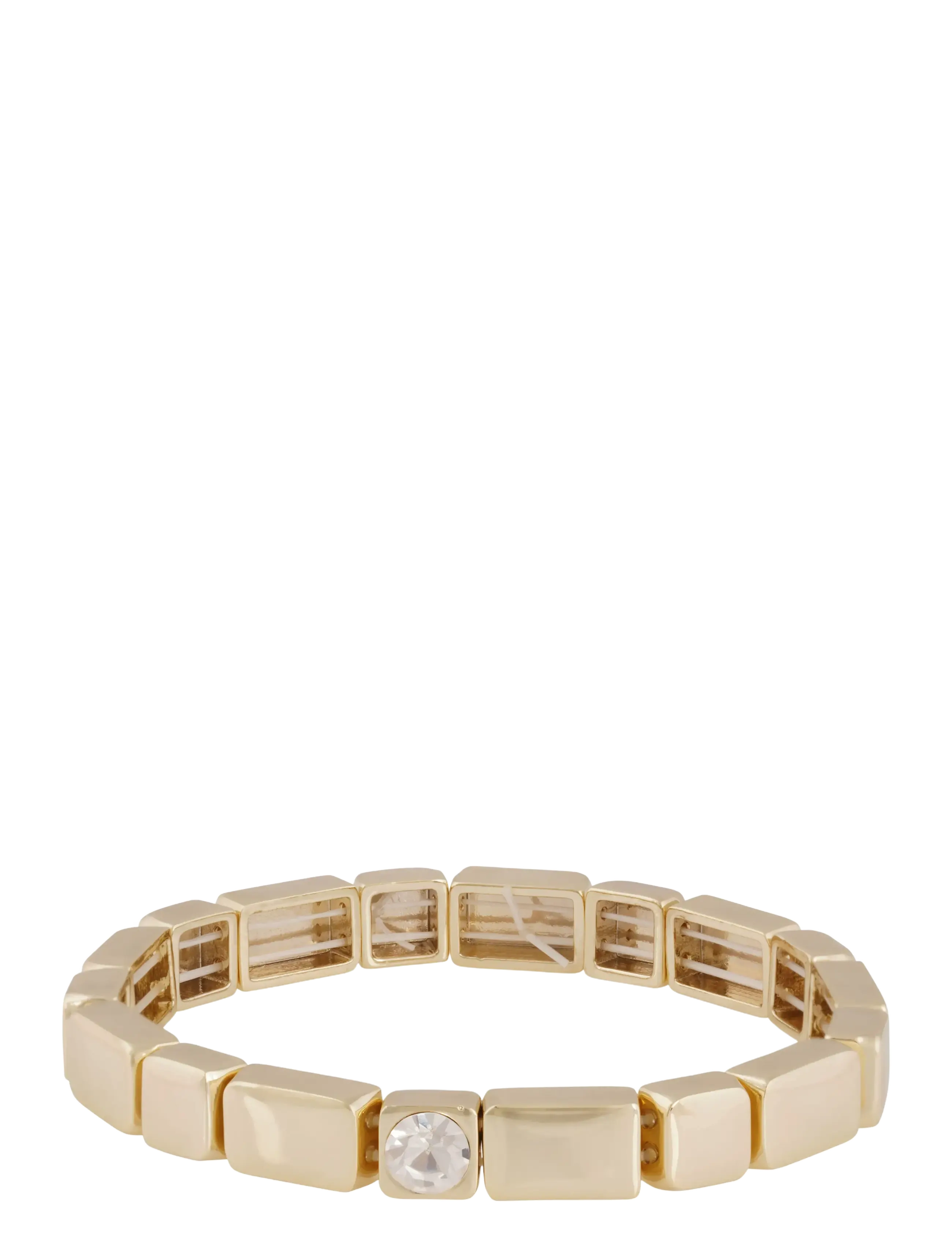 SNÖ of Sweden Brick elastic one crystal brace g/clear - Onesize - Festtøj - G/CLEAR / gold