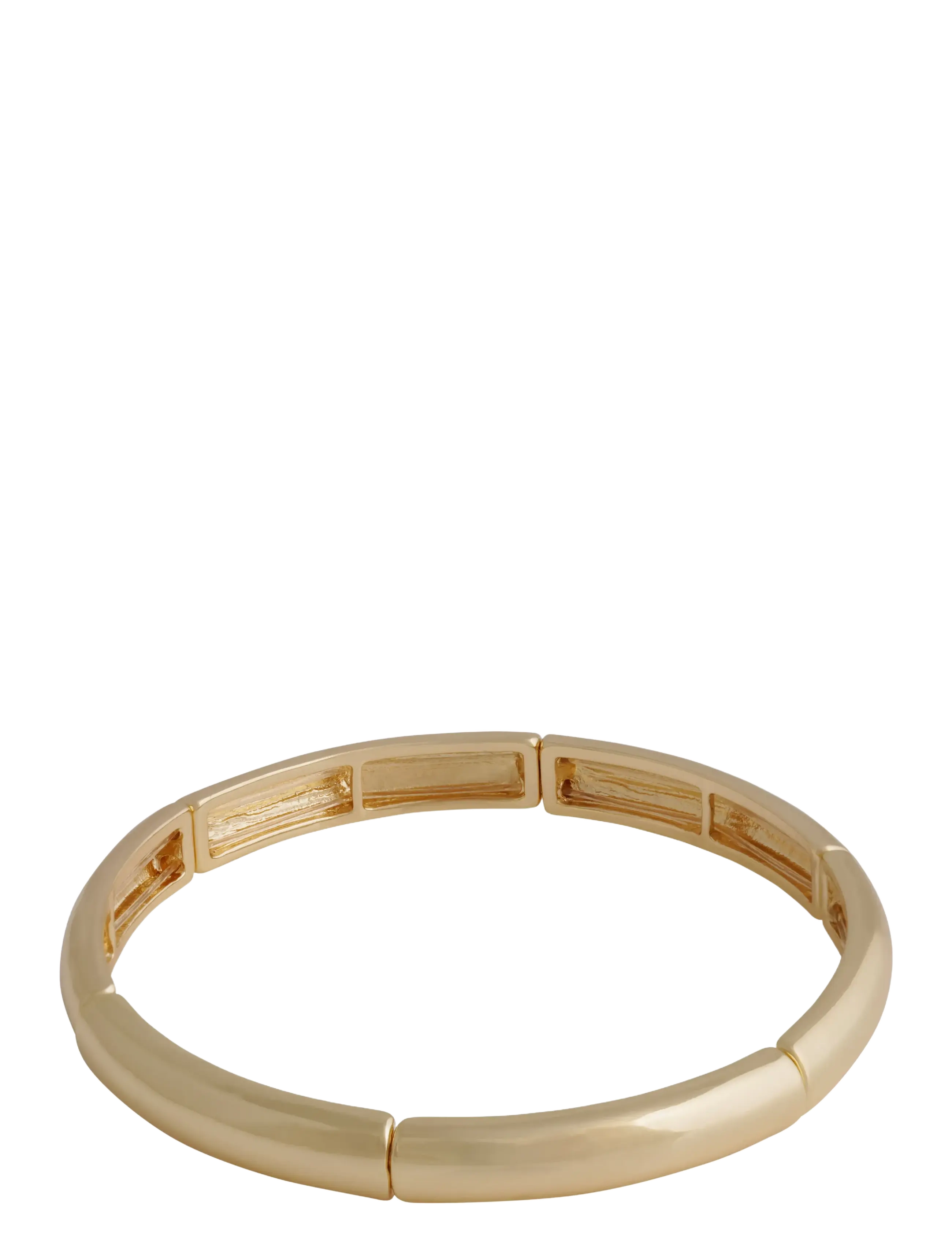SNÖ of Sweden - Brick oval small elastic brace plain g - Onesize - bangles - plain g - 1