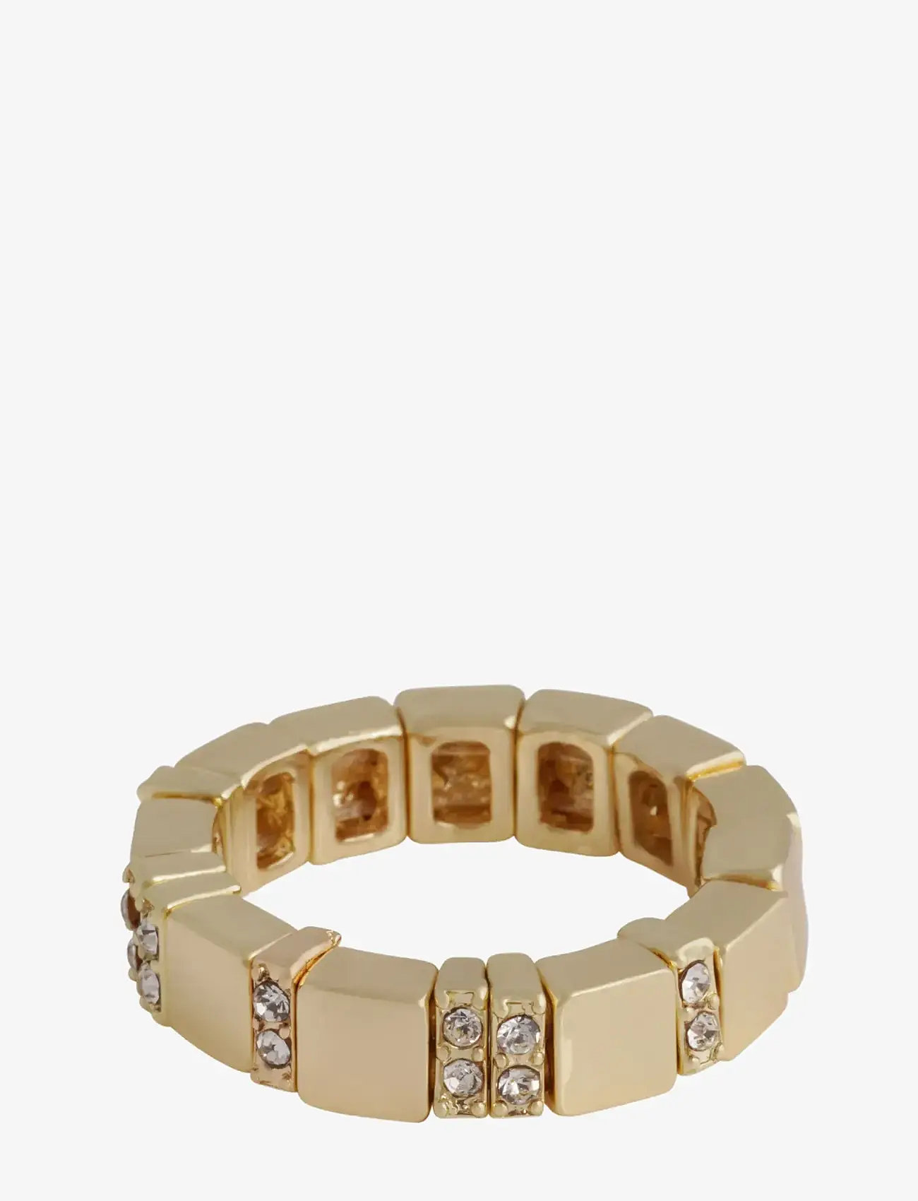 SNÖ of Sweden - Brick small elastic crystal ring g/clear - Onesize - g/clear - 1