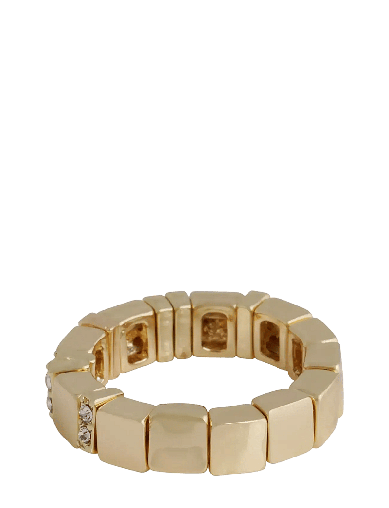 SNÖ of Sweden - Brick small elastic crystal ring g/clear - Onesize - ringar - g/clear - 2