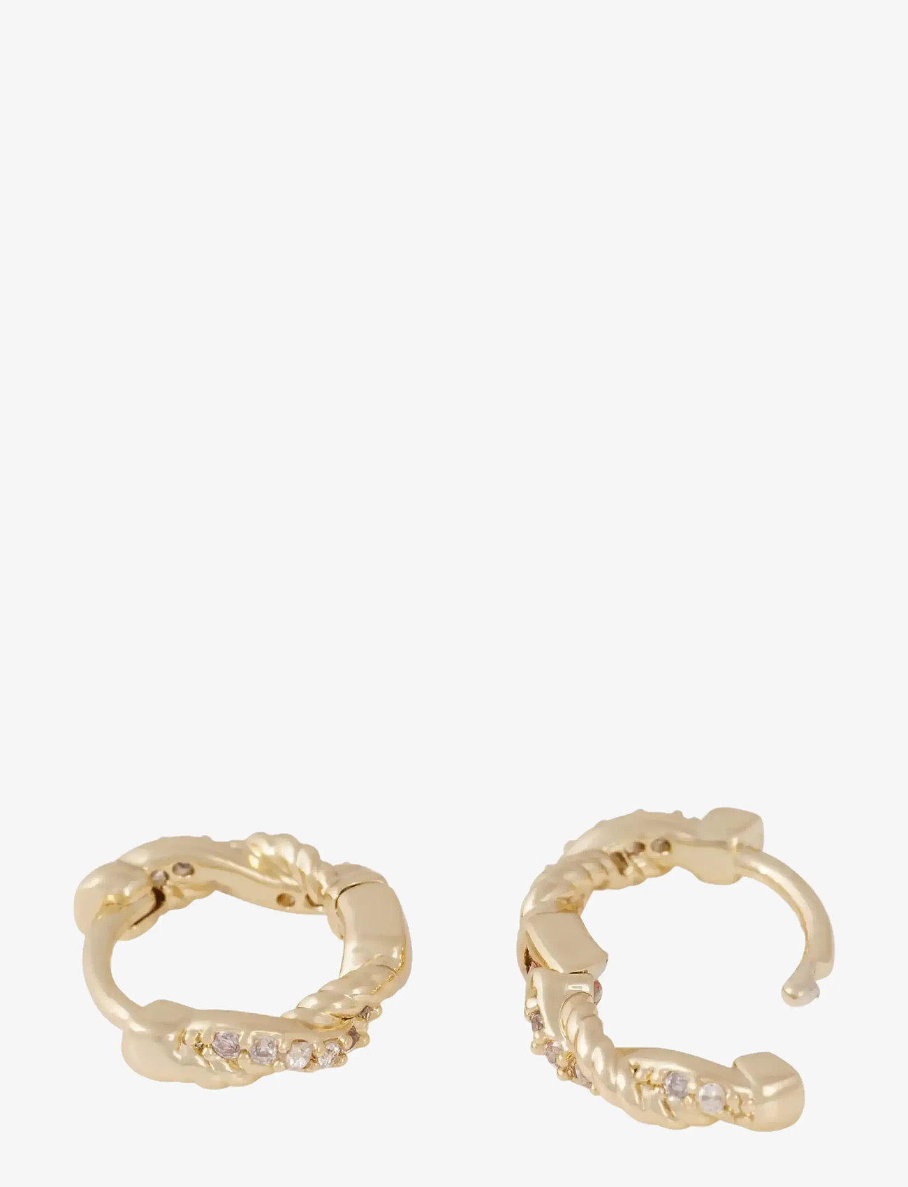 SNÖ of Sweden - Twist small ring ear g/clear - Onesize - creoler & hoops - g/clear - 2