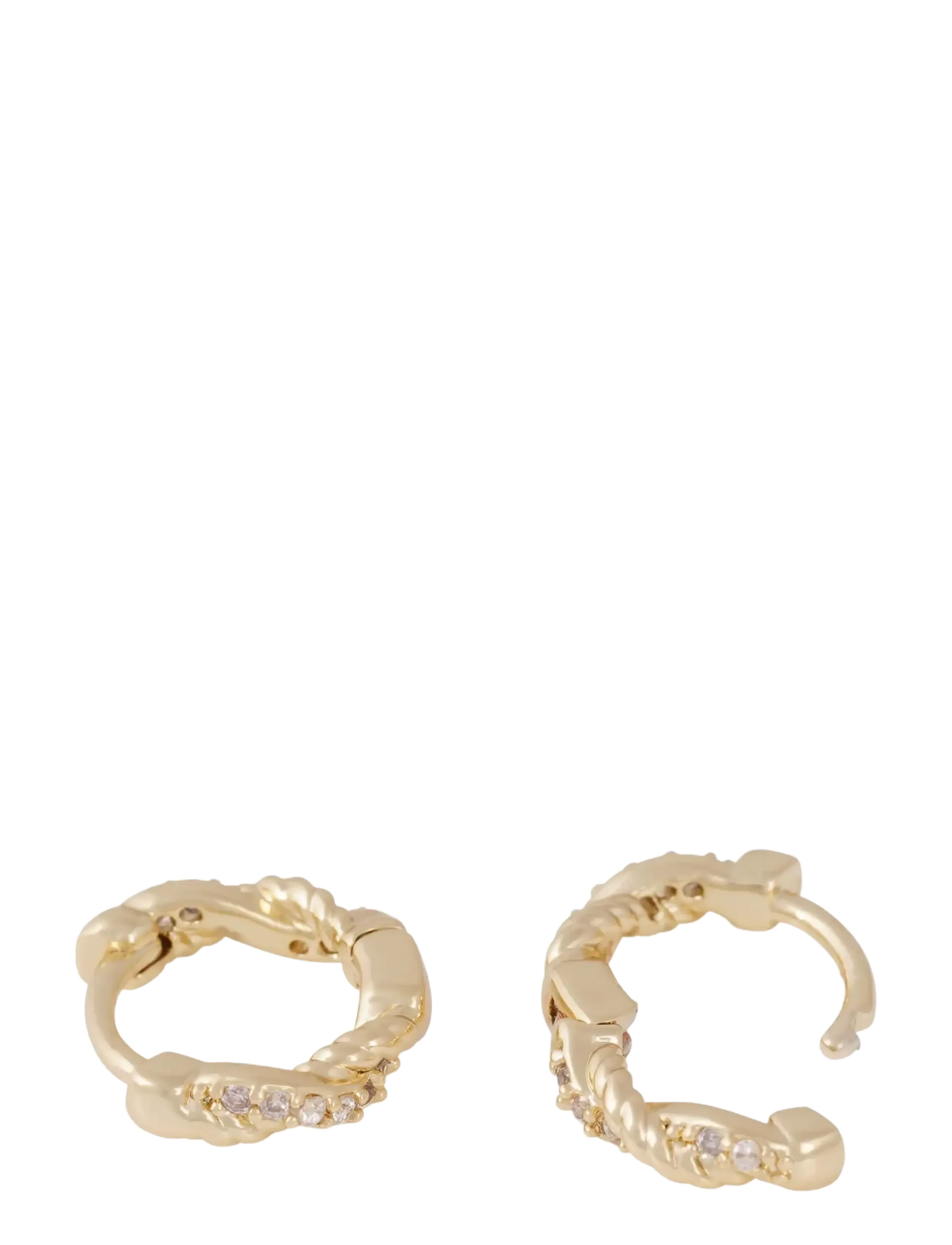 SNÖ of Sweden - Twist small ring ear g/clear - Onesize - g/clear - 2