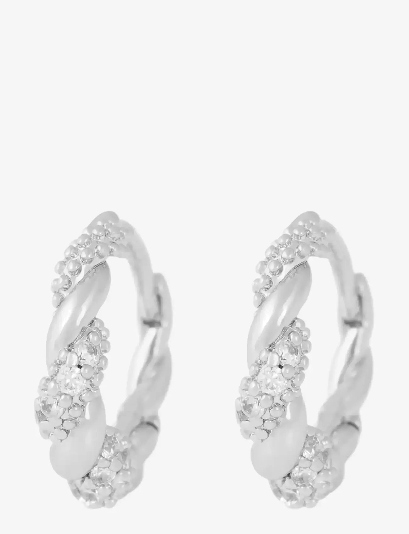 SNÖ of Sweden - Twist crystal oval ear s/clear - Onesize - s/clear - 1