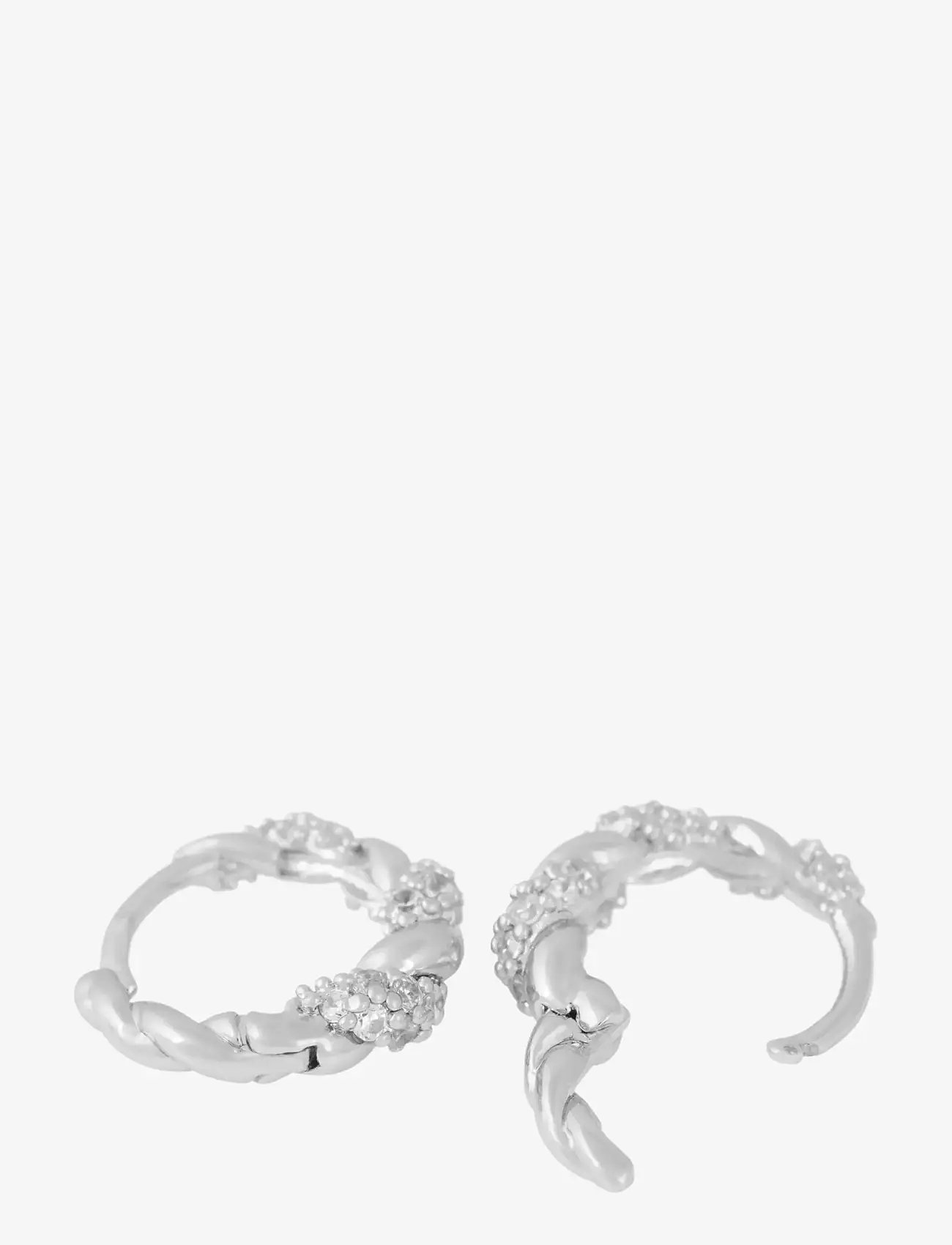 SNÖ of Sweden - Twist crystal oval ear s/clear - Onesize - s/clear - 2