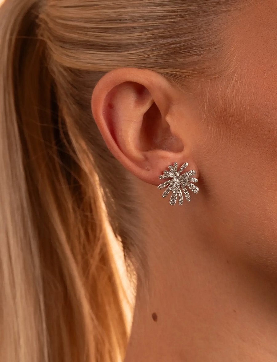 SNÖ of Sweden - Holly sparkling small ear s/clear - Onesize - Ørestikker - s/clear - 0