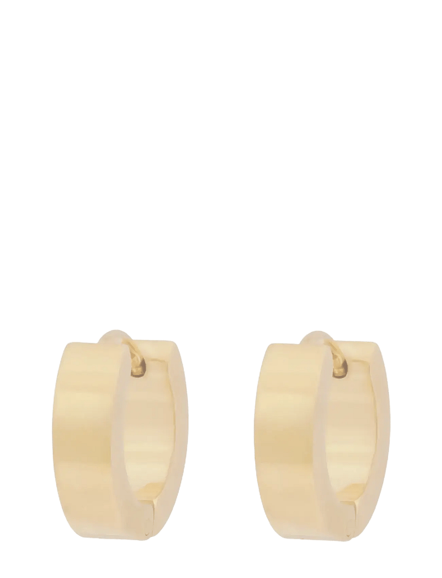 SNÖ of Sweden - Liddy small ring ear plain g-Onesize - creoler & hoops - plain g - 1