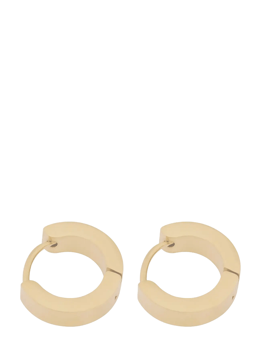 SNÖ of Sweden - Liddy small ring ear plain g-Onesize - creoler & hoops - plain g - 2