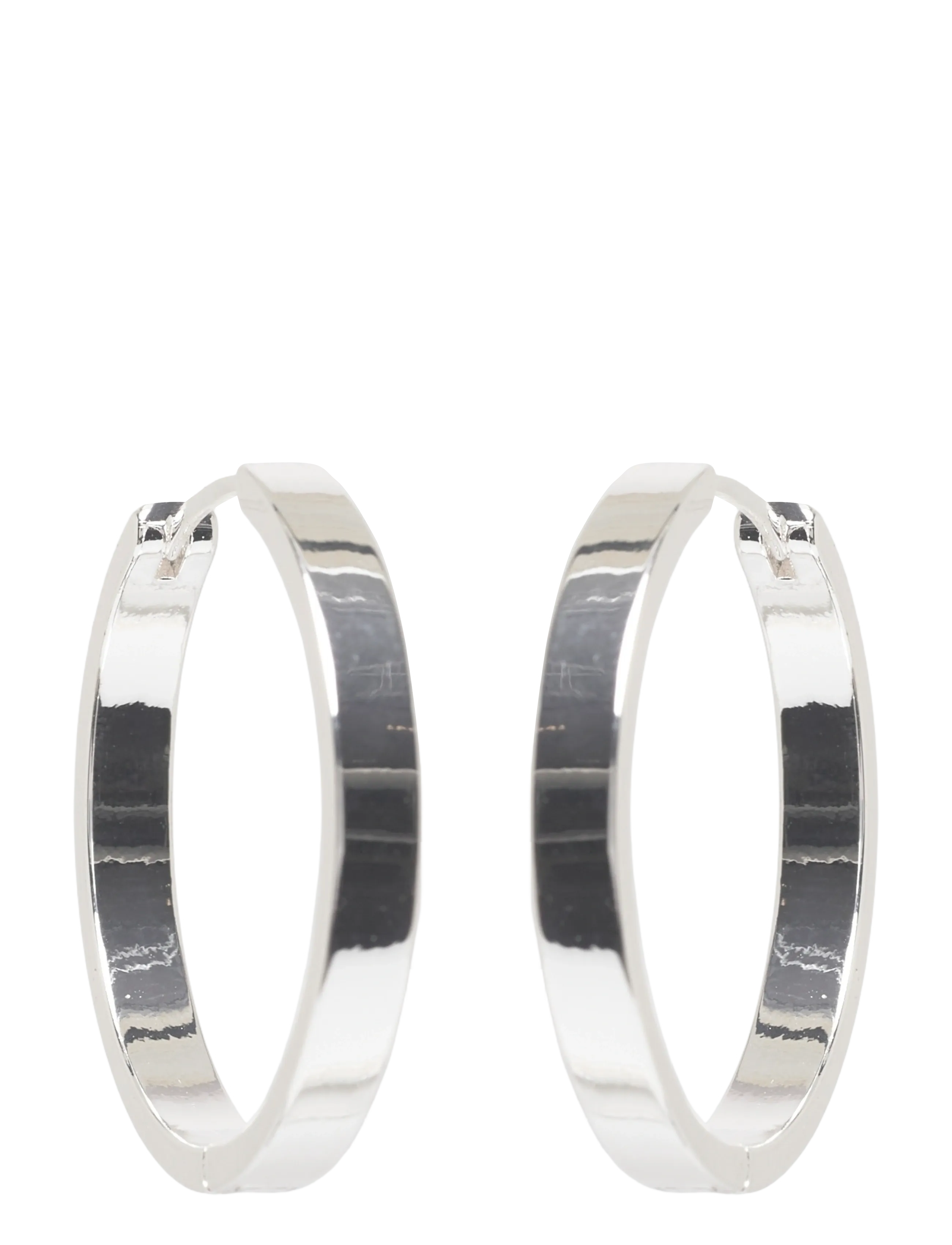 SNÖ of Sweden Liddy big ring ear plain s-Onesize - Officewear - PLAIN S / silver