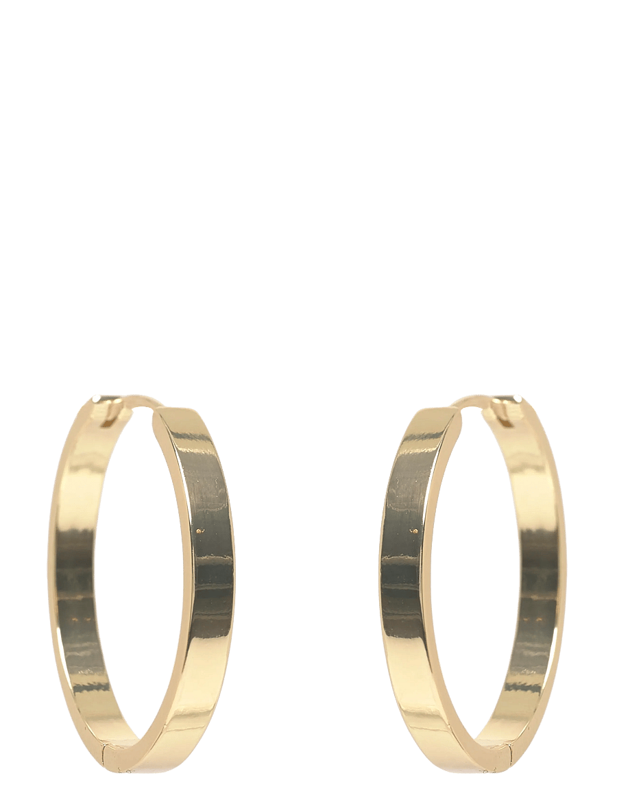 SNÖ of Sweden - Liddy big ring ear plain g-Onesize - kreolen - plain g - 1