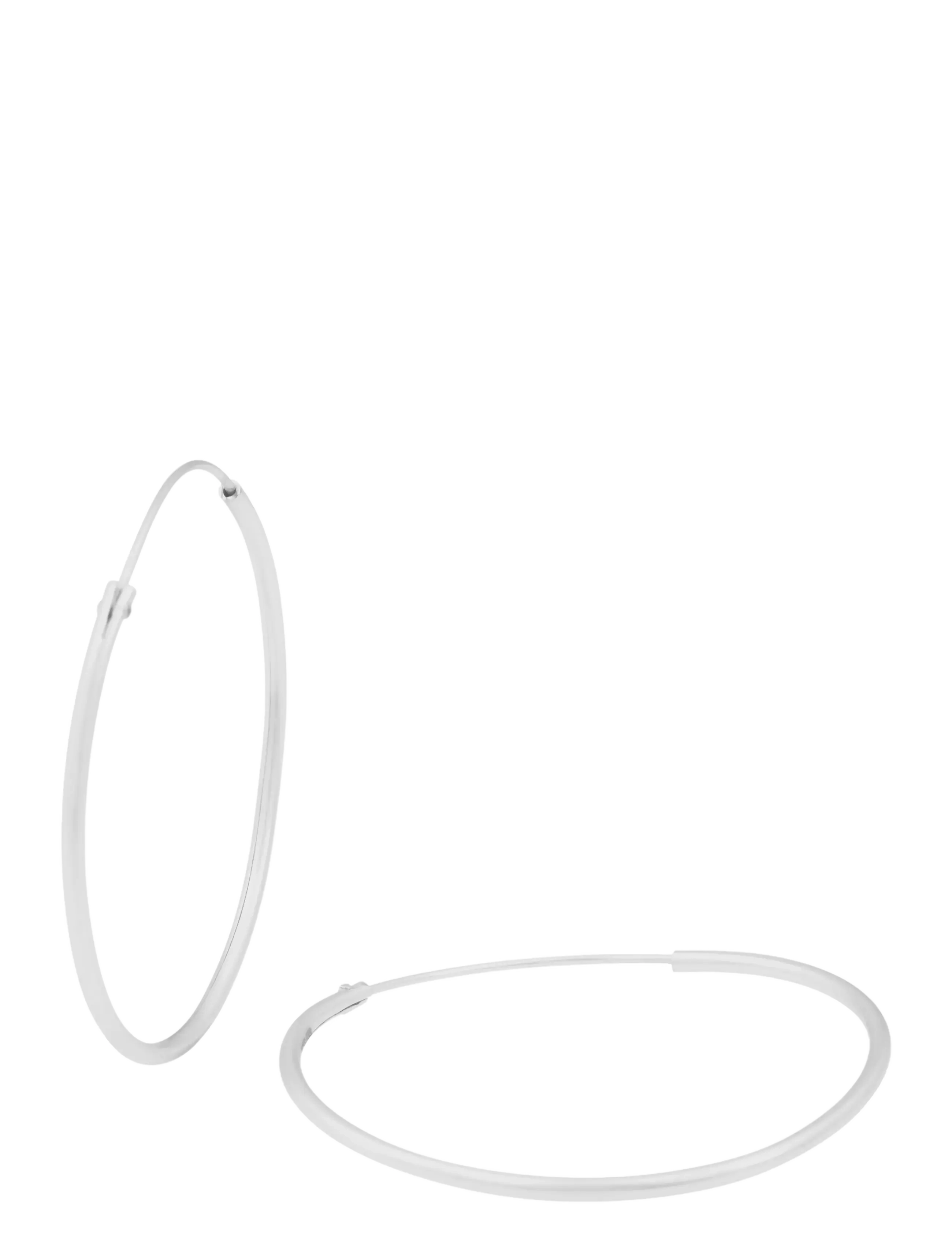 SNÖ of Sweden - Liddy thin big ring ear plain s-Onesize - creoler & hoops - plain s - 1