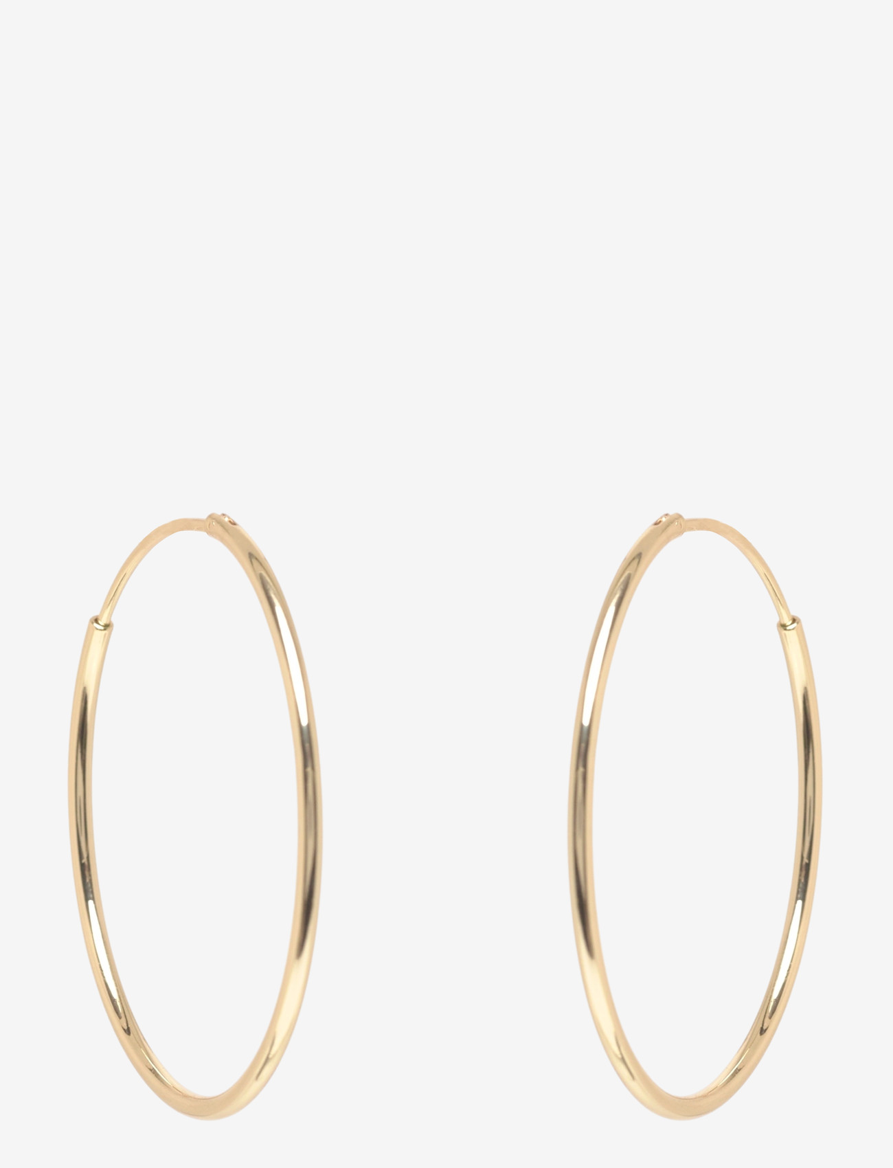 SNÖ of Sweden - Liddy thin big ring ear plain g-Onesize - creoler & hoops - plain g - 1
