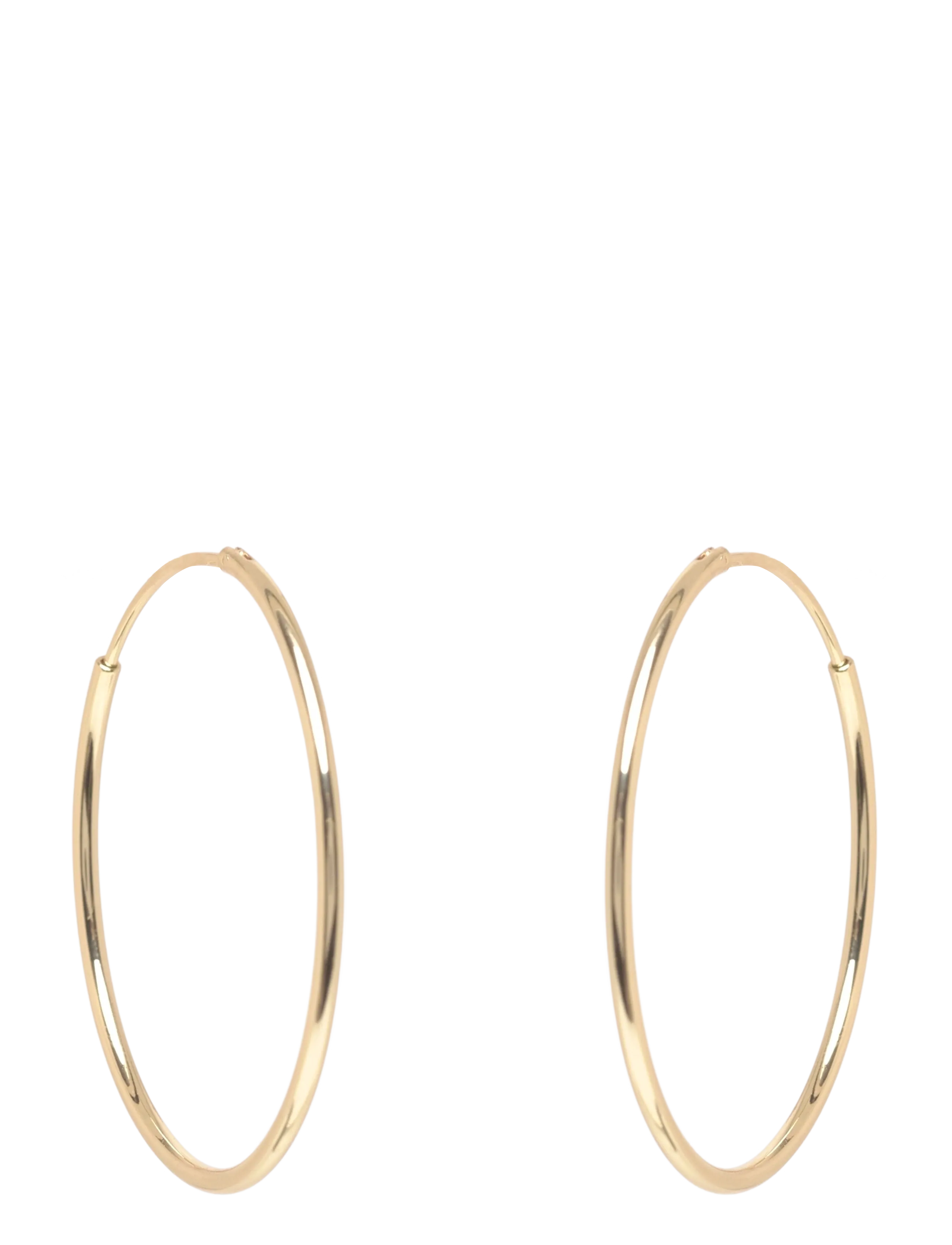 SNÖ of Sweden Liddy thin big ring ear plain g-Onesize - Officewear - PLAIN G / gold
