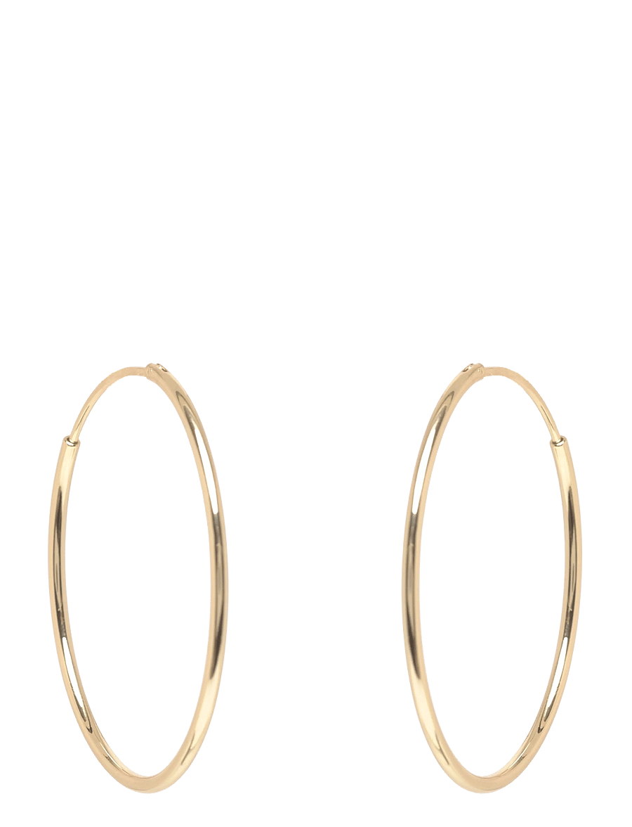 SNÖ of Sweden - Liddy thin big ring ear plain g-Onesize - rõngad - plain g - 1
