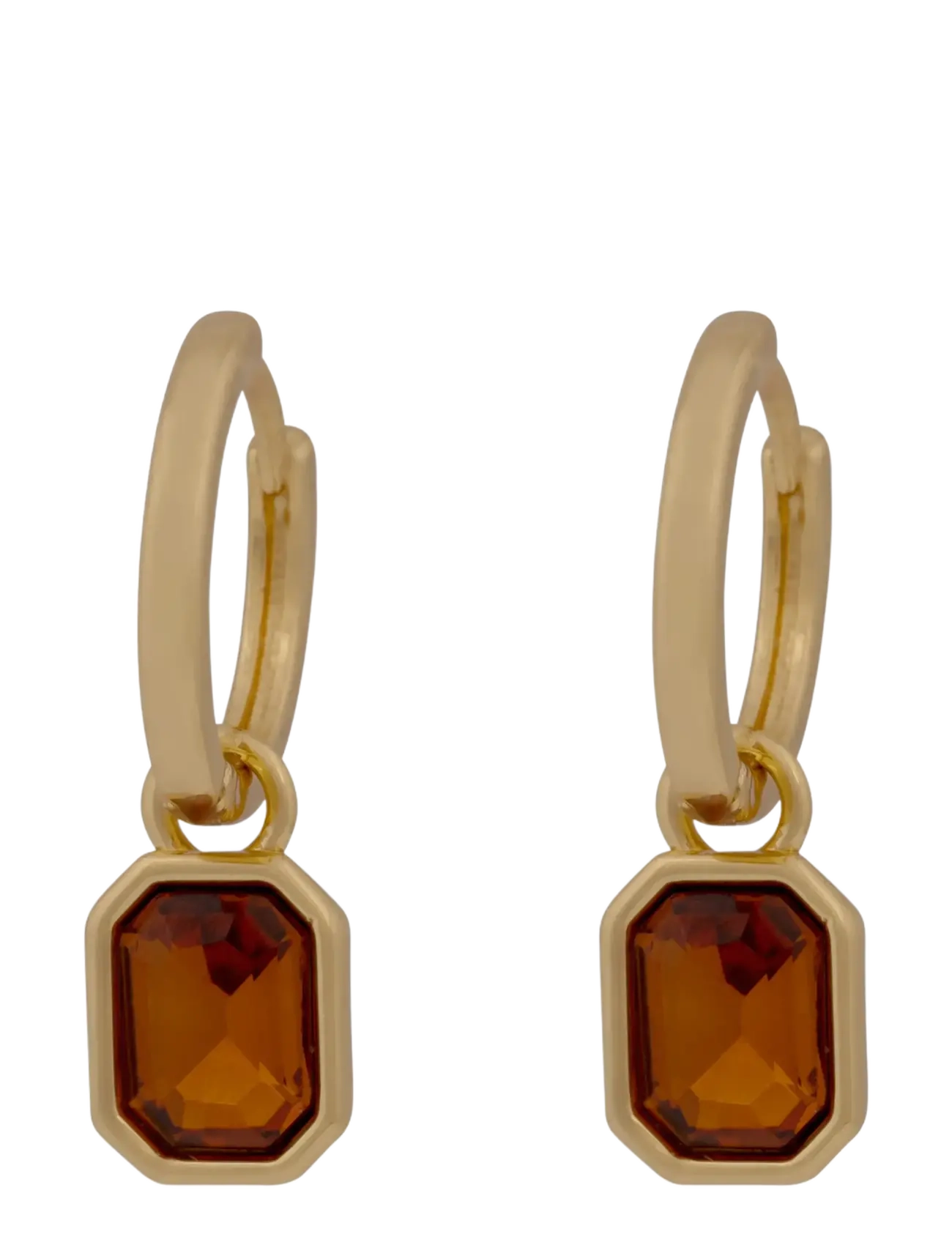 SNÖ of Sweden Cathrine pendant ring ear g/brown-Onesize - Aksessuaarid - G/BROWN / gold