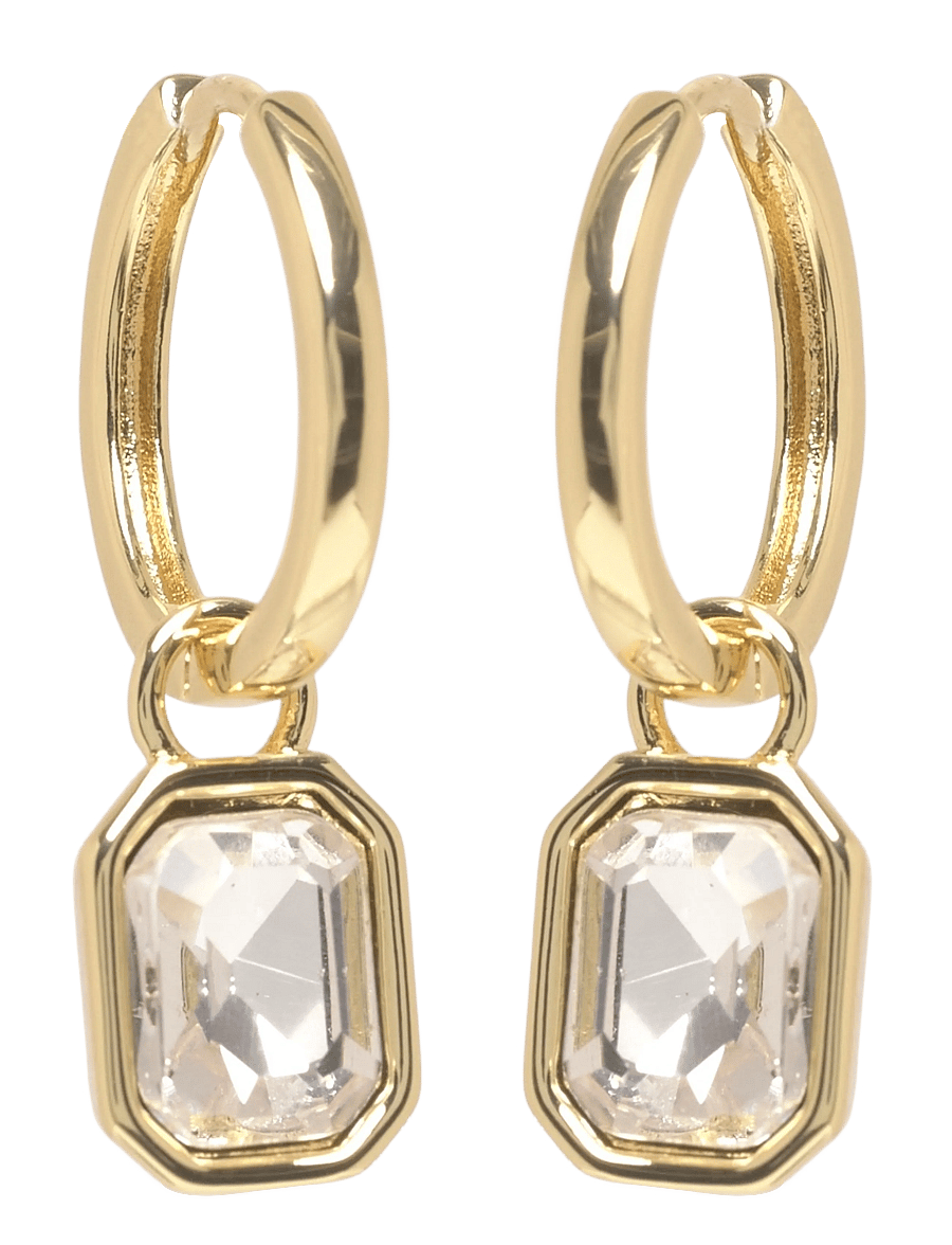 SNÖ of Sweden - Cathrine pendant ring ear g/clear-Onesize - hopen - g/clear - 1