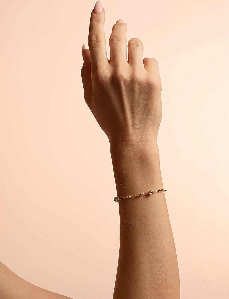 SNÖ of Sweden - Bennet chain brace plain g-Onesize - kædearmbånd - plain g - 0