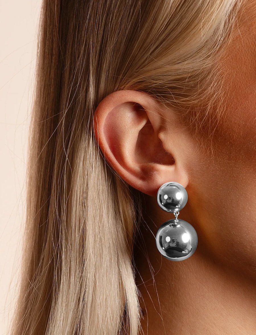 SNÖ of Sweden - Bennet double ear plain s-Onesize - ohrstecker - plain s - 0
