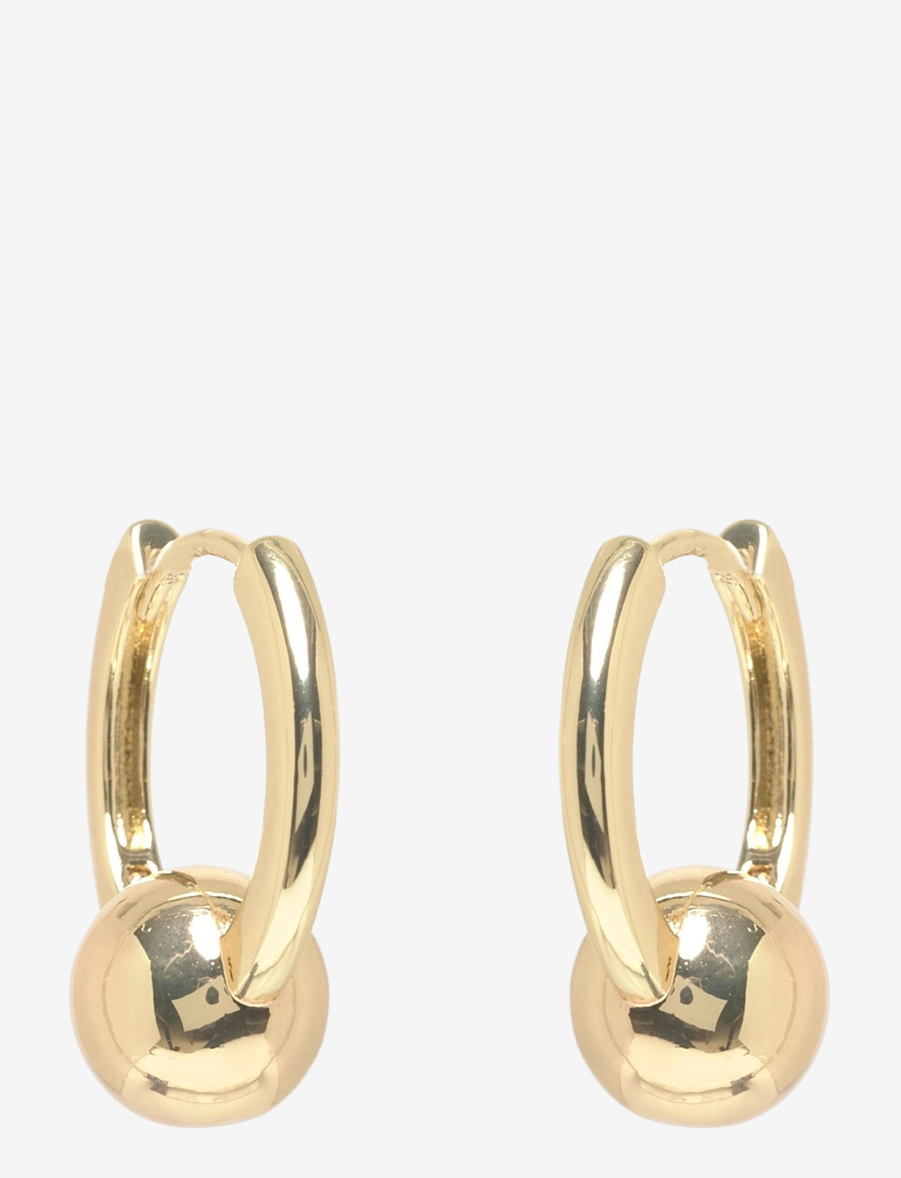 SNÖ of Sweden - Bennet ring ear plain g-Onesize - creoler & hoops - plain g - 1