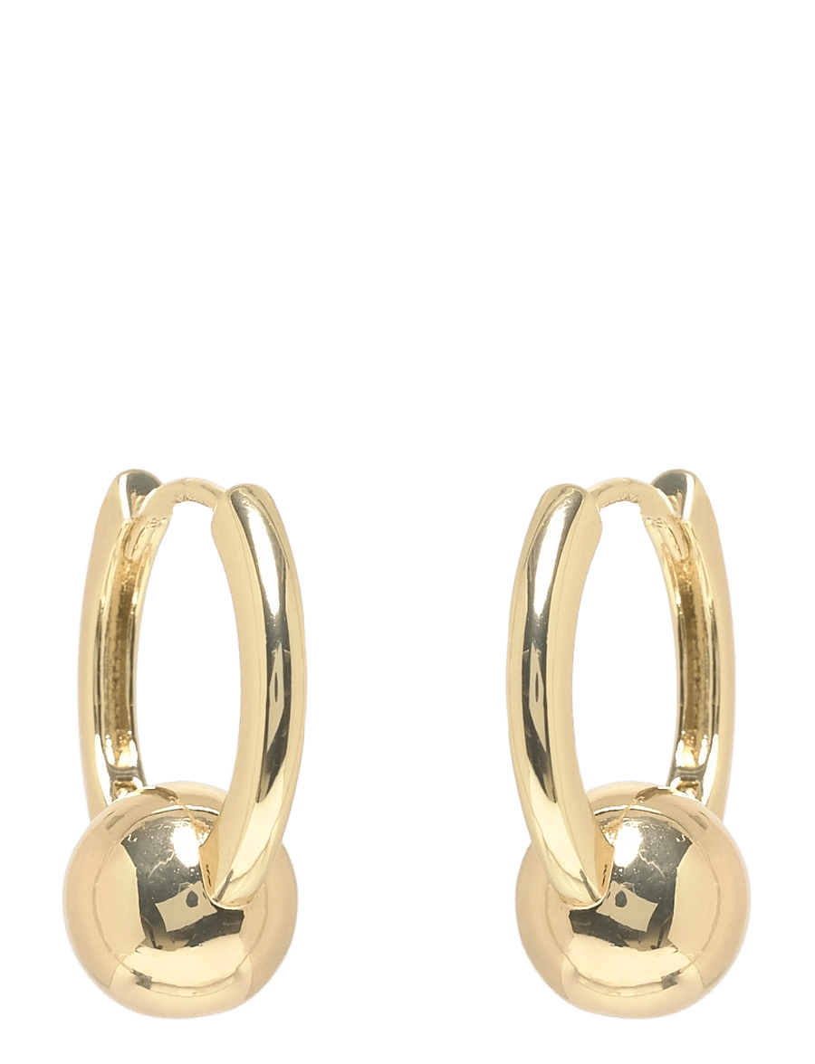 SNÖ of Sweden - Bennet ring ear plain g-Onesize - kreolen - plain g - 1
