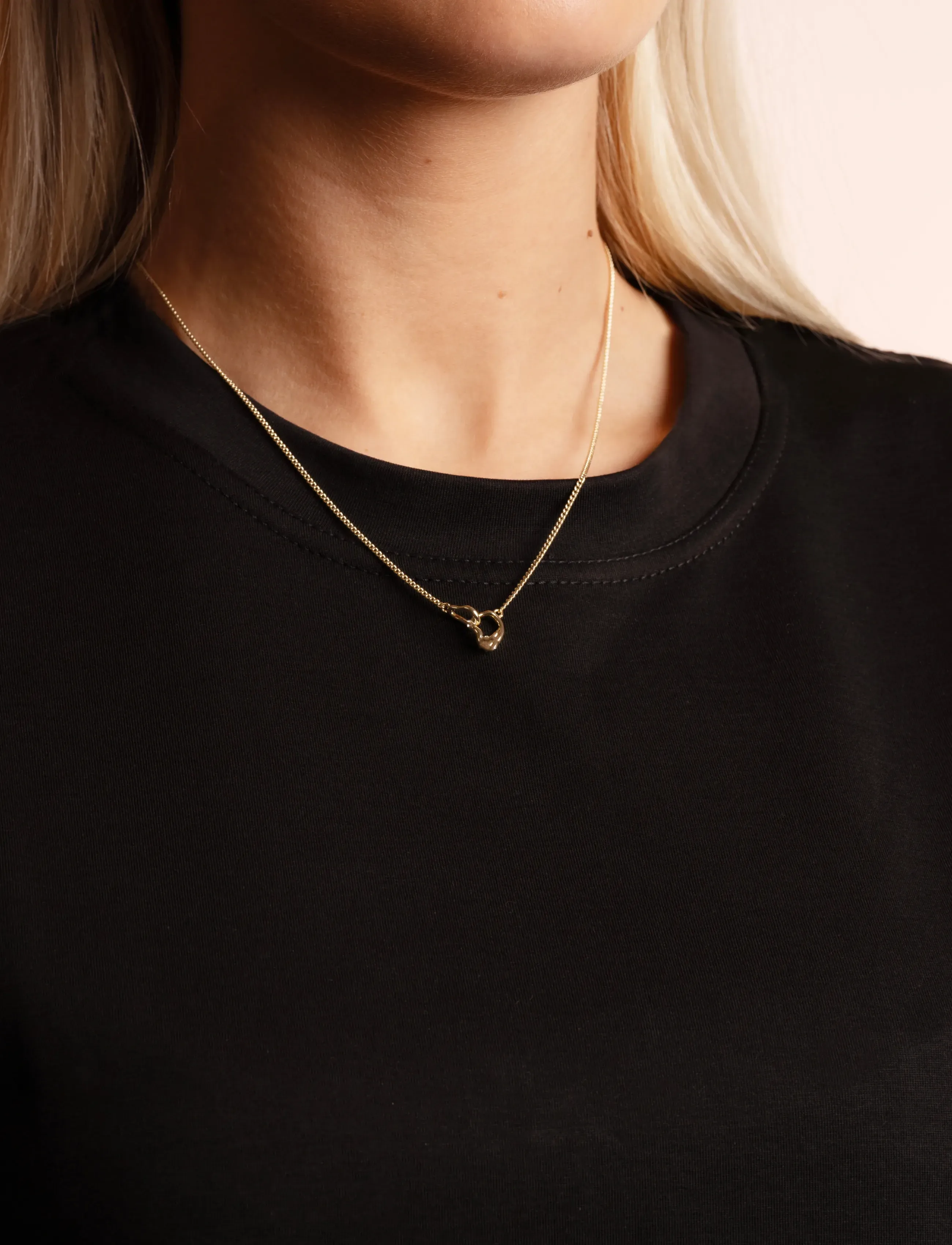 SNÖ of Sweden Kitty Plain Connected Neck 45 Plain G-45 Cm, Kvinder, Forbinder Halskæde, Guld, Str: 45 CM