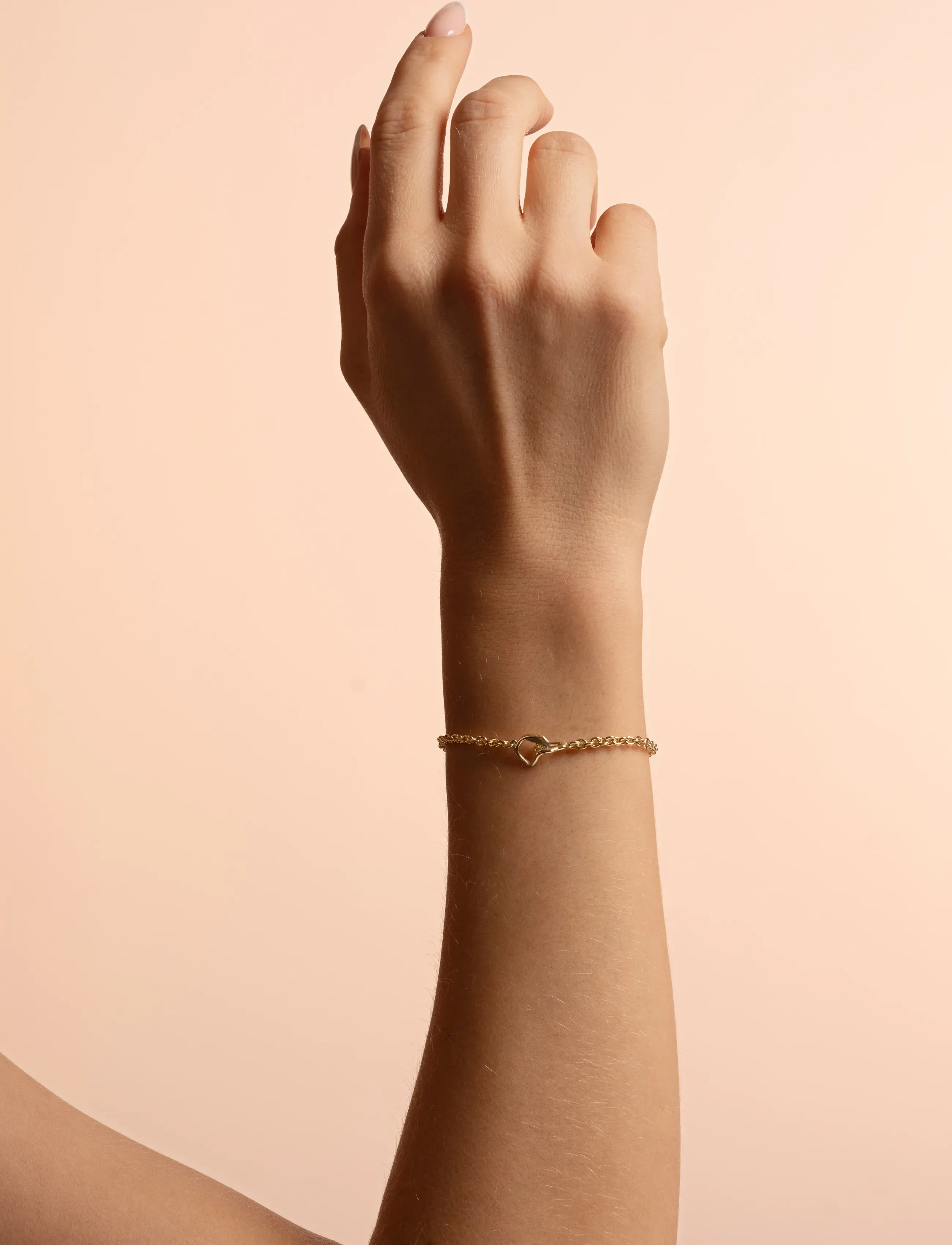 SNÖ of Sweden Kitty Plain Connected Brace G-Onesize, One Size, Bracelets, Gold - Chain Frauen