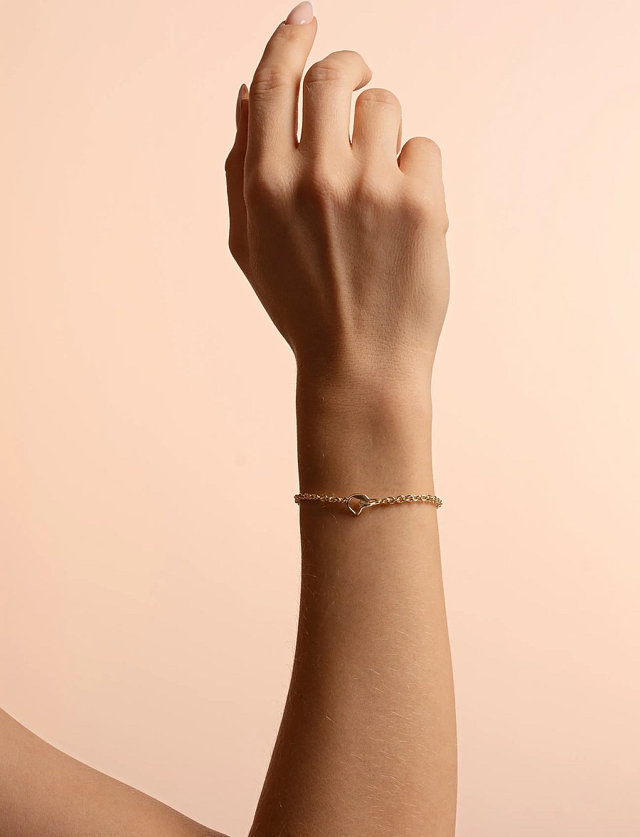 SNÖ of Sweden - Kitty plain connected brace plain g-Onesize - bracelets chaîne - plain g - 0