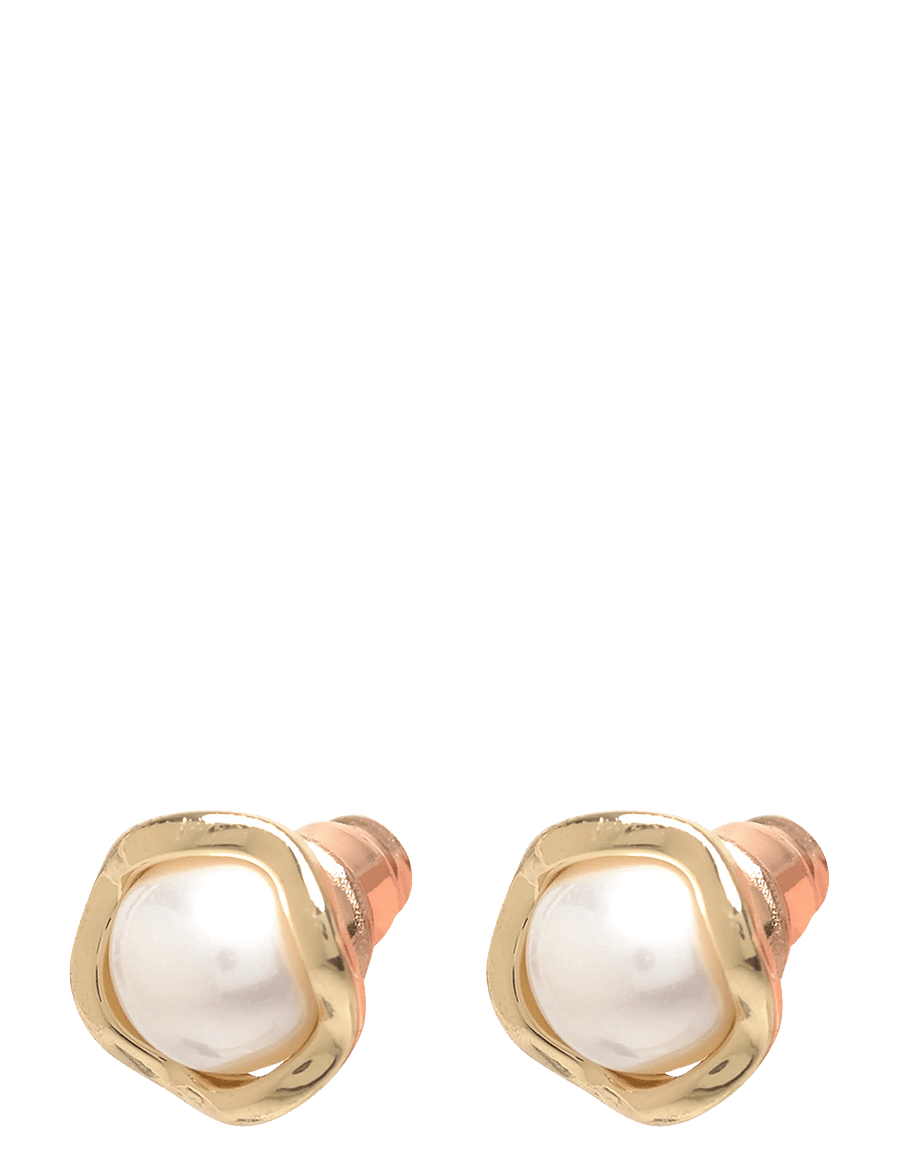 SNÖ of Sweden - Kitty pearl ear g/white-Onesize - perlenohrringe - g/white - 1