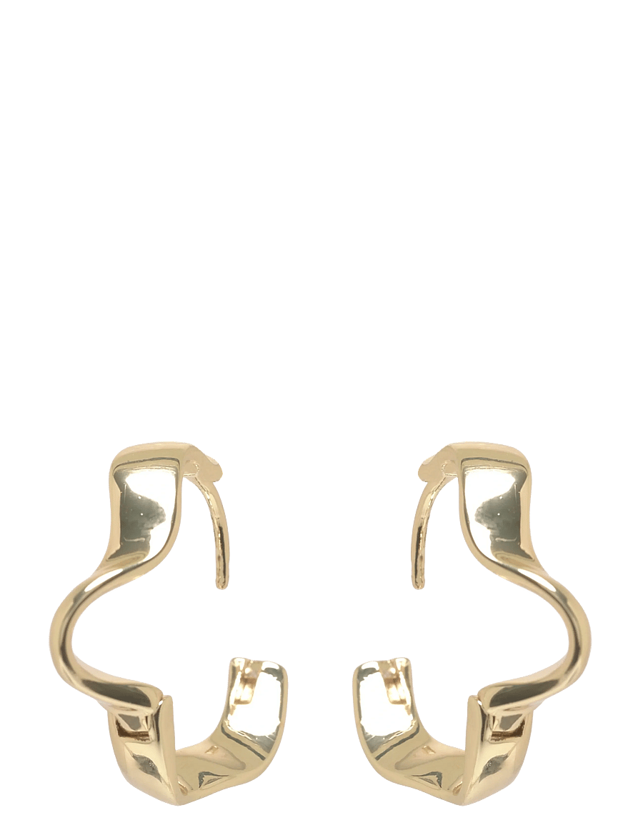 SNÖ of Sweden - Kitty small ring ear plain g-Onesize - kreolen - plain g - 1