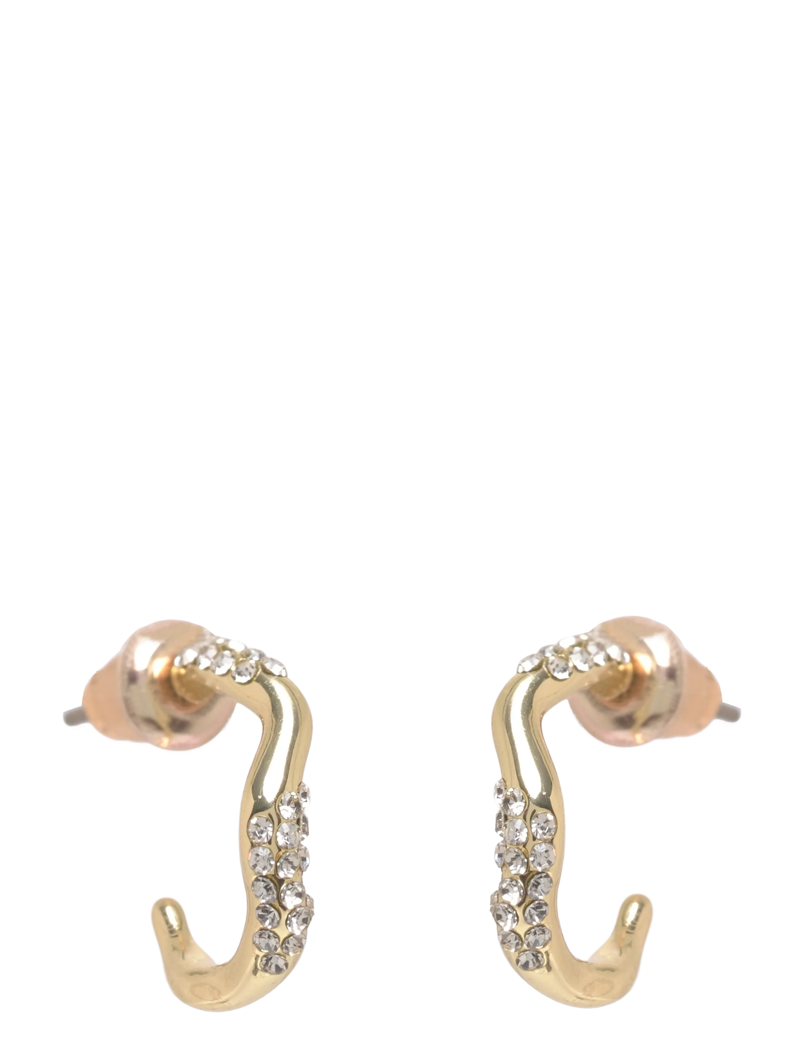 SNÖ of Sweden Kitty small crystal oval ear g/clear-Onesize - Officewear - G/CLEAR / gold