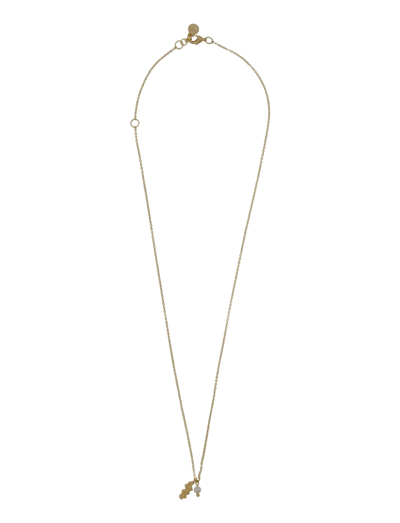 SNÖ of Sweden Cat pearl pendant chain neck 50 g/white-50 cm - Accessoires - G/WHITE / gold