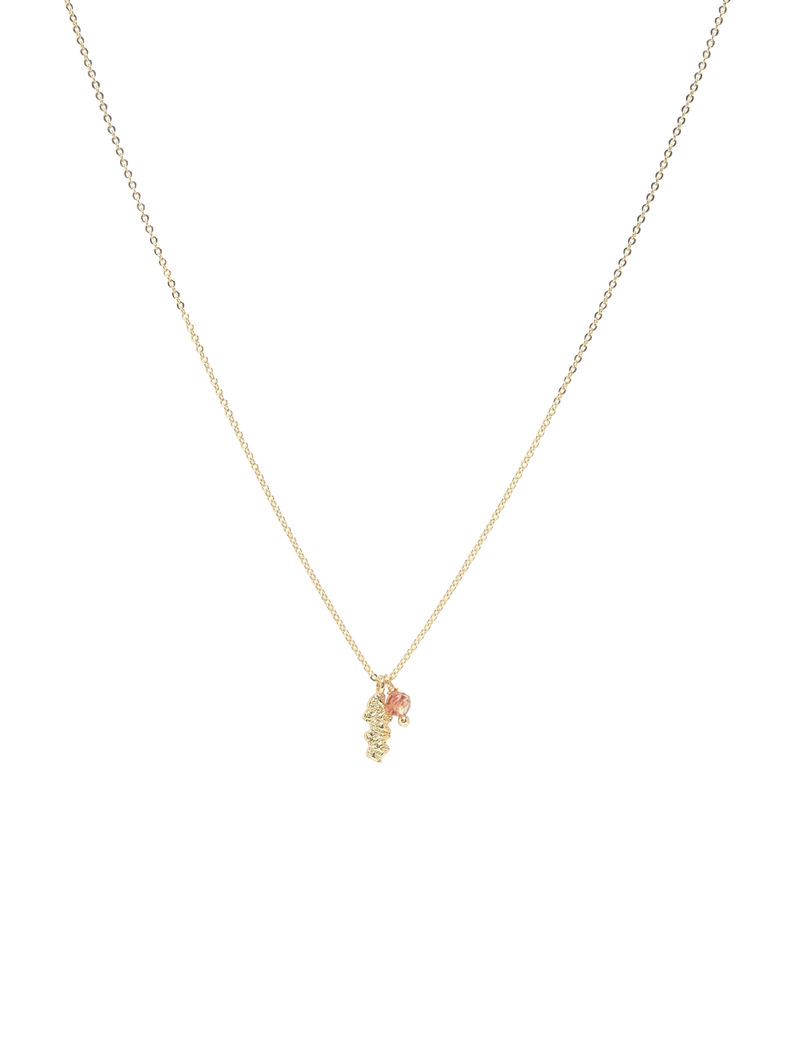 SNÖ of Sweden Cat stone pendant chain neck 50 g/brown-50 cm - Officewear - G/BROWN / gold