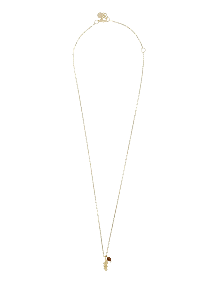 SNÖ of Sweden - Cat stone pendant chain neck 50 g/brown-50 cm - kaelaketid - g/brown - 2