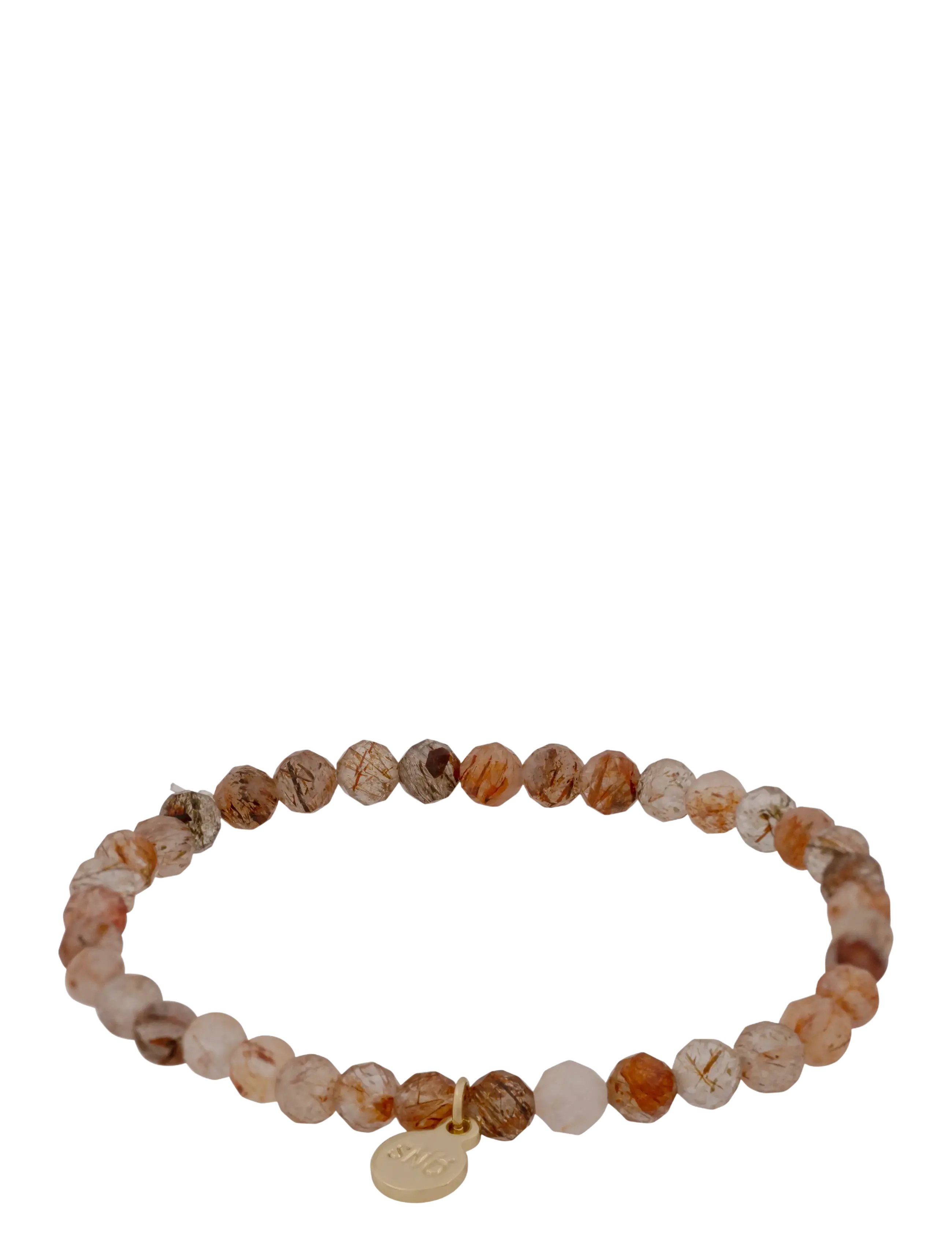 SNÖ of Sweden Cat elastic stone brace g/brown-S/M - Bracelets - G/BROWN / brown