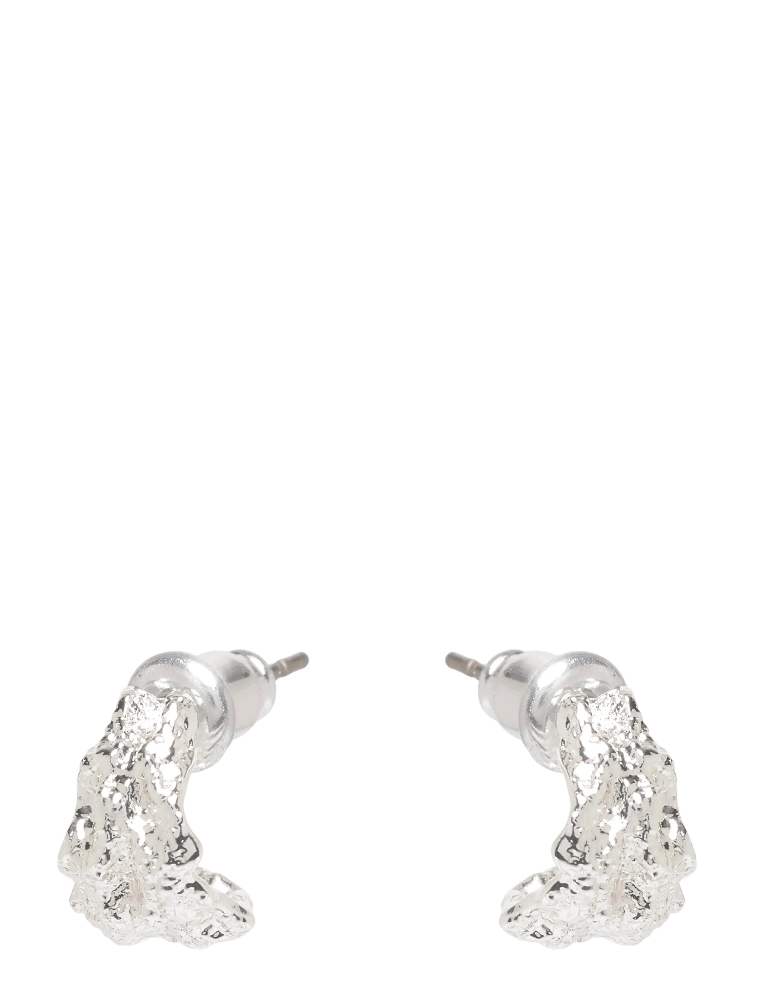 SNÖ of Sweden Cat small wide oval ear plain s-Onesize - Echtschmuck - PLAIN S / silver